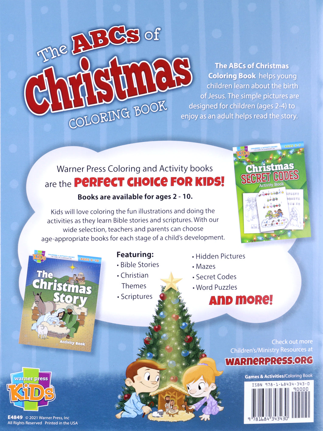 Abc's of Christmas, the (KJV) (Ages 2-4, Reproducible) (Warner Press Colouring/activity Under 5's Series)