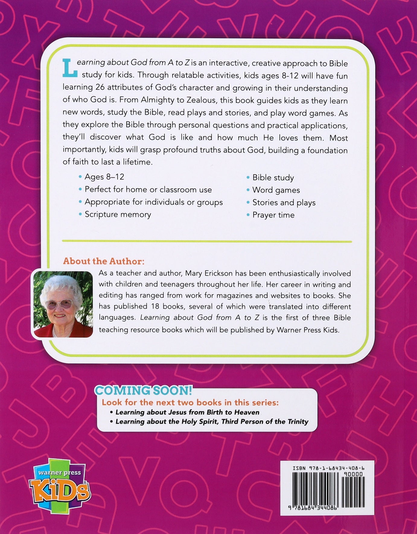 Learning About God From a to Z (Book 1 Of 3)