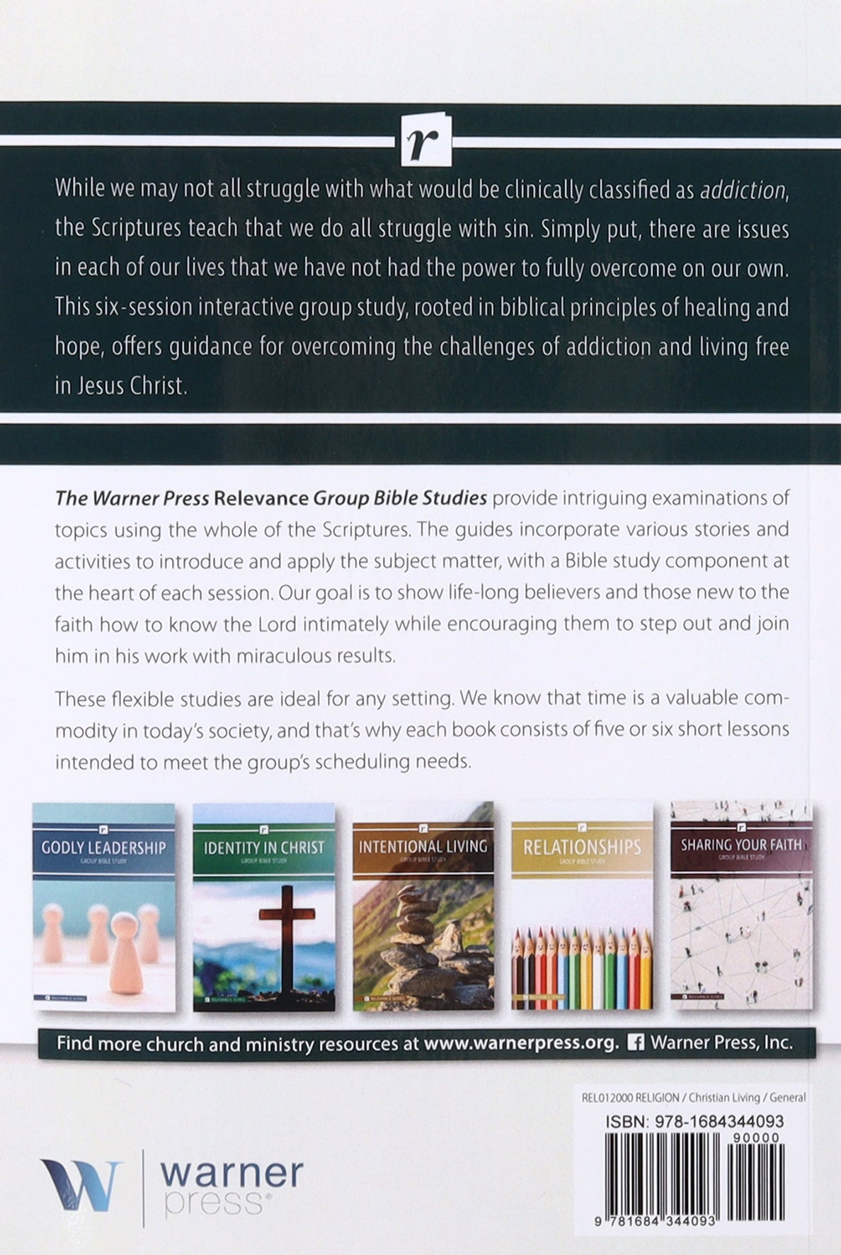 Living Free: Addiction Recovery Bible Study For Men (Relevance Group Bible Studies Series)