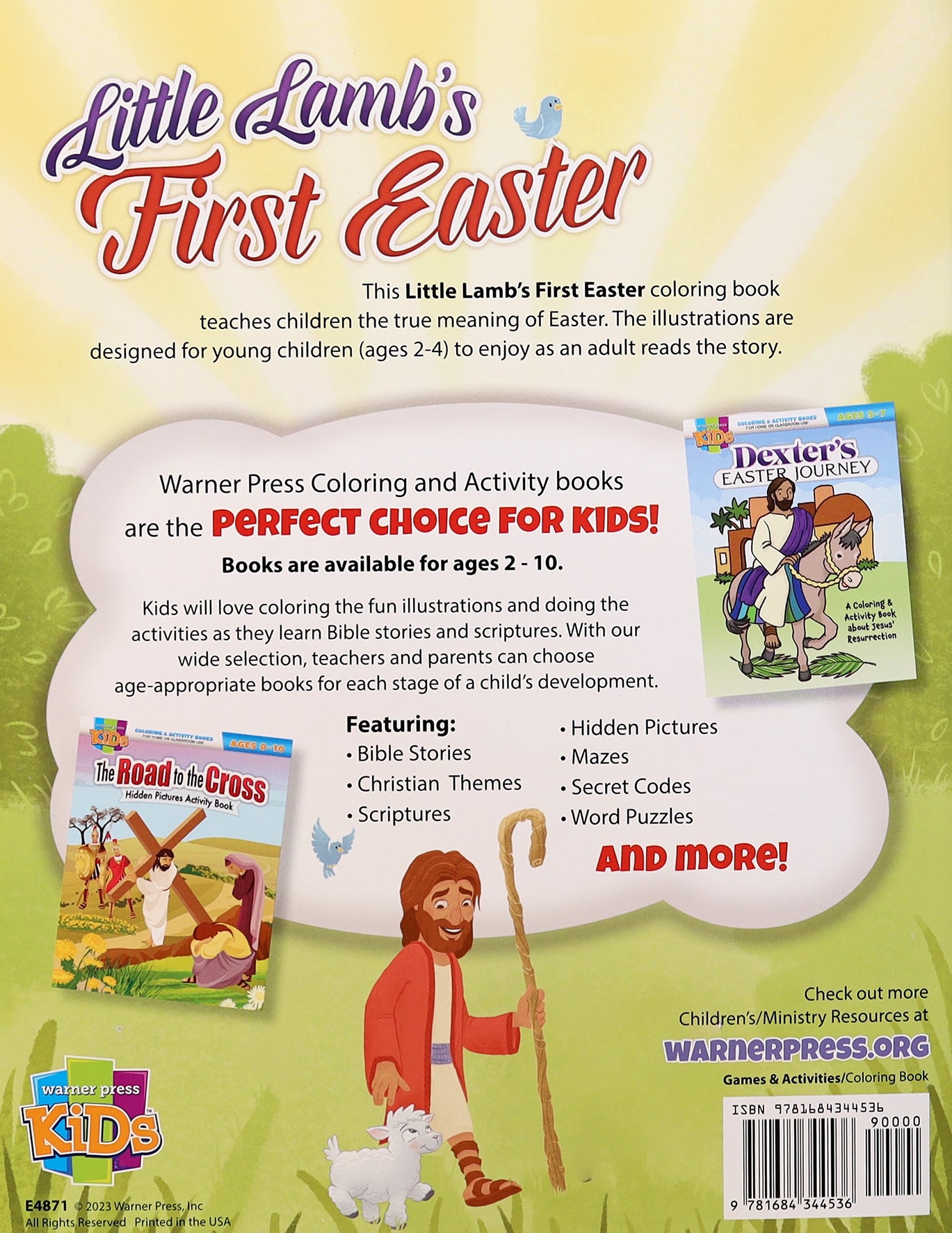 Little Lamb's First Easter (Ages 2-4, Reproducible) (Warner Press Colouring & Activity Books Series)
