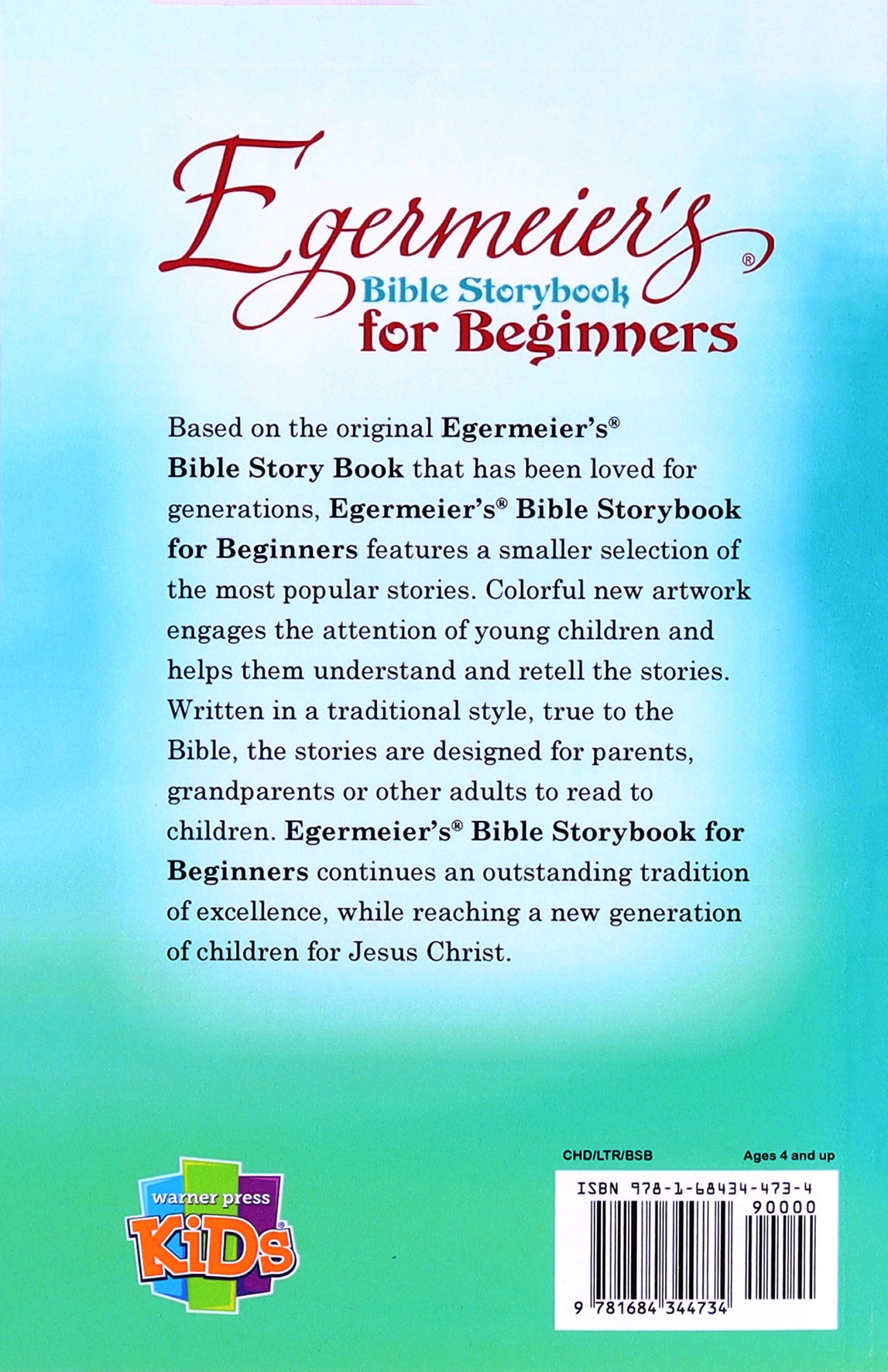 Egermeier's Bible Storybook For Beginners