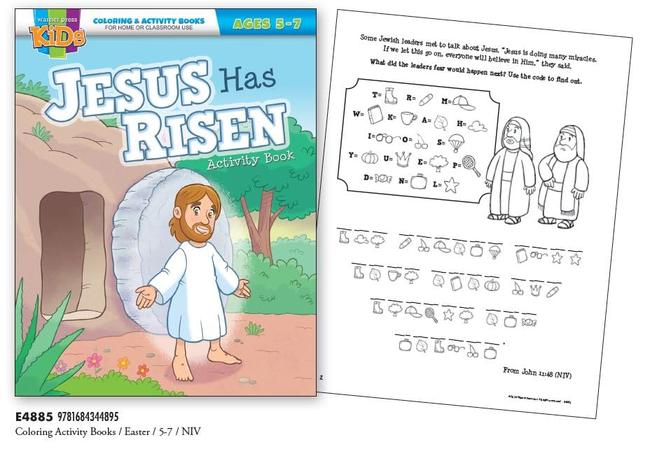 Jesus Has Risen Activity Book (NIV, Ages 5-7, Reproducible)