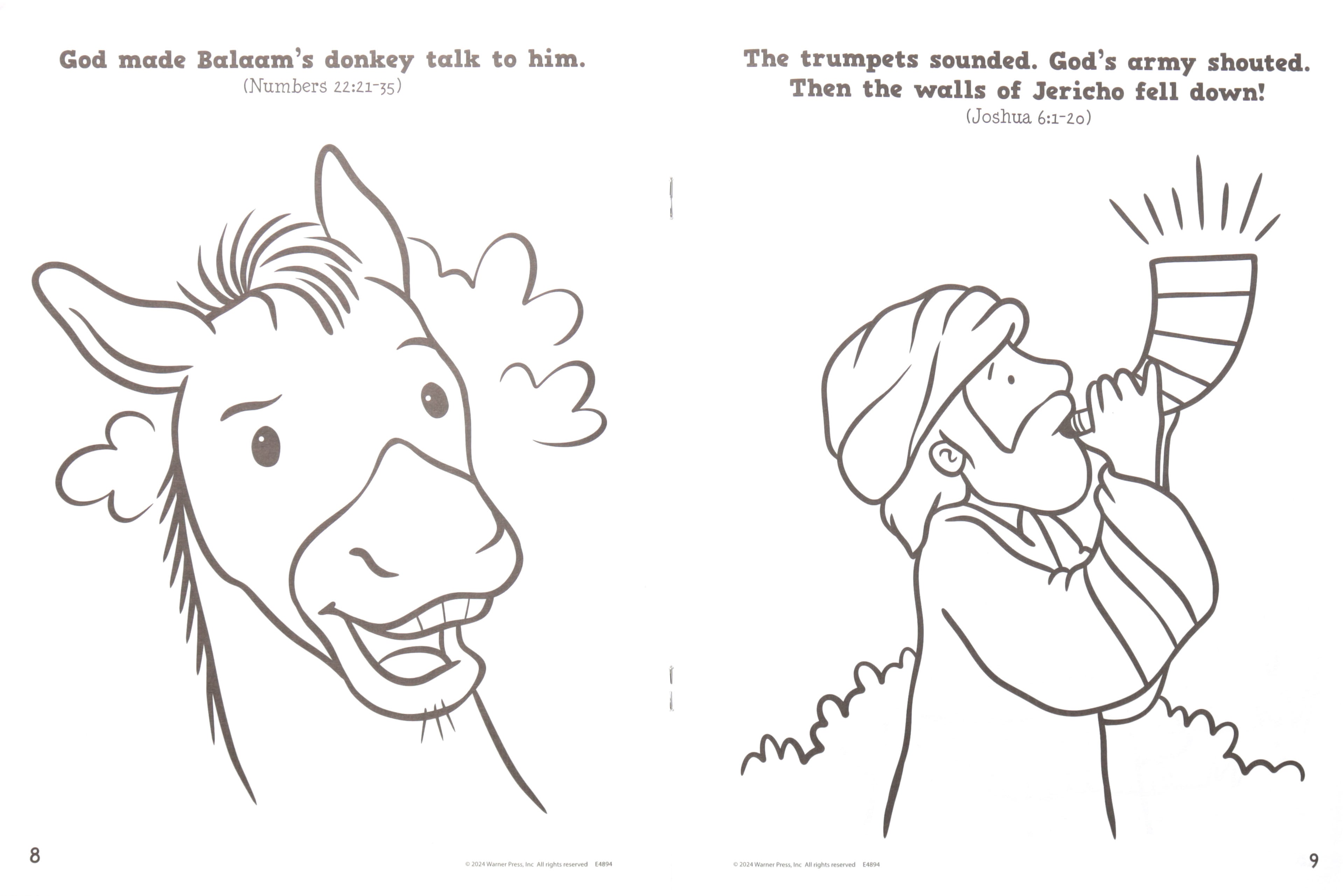 Bible Stories Coloring Book: Old Testament (Ages 2-4)
