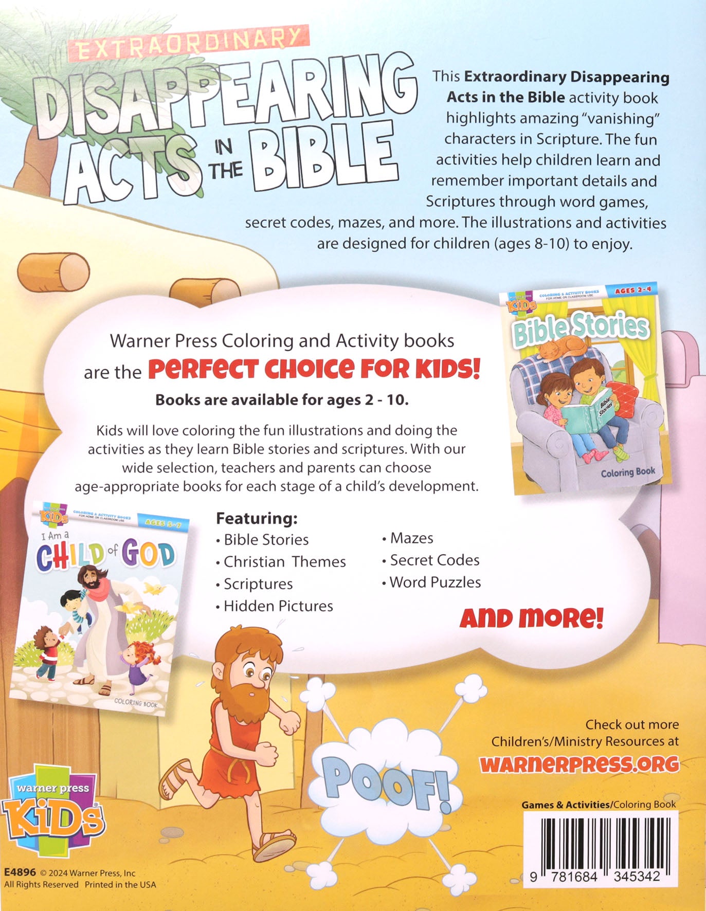Disappearing Acts of the Bible Activity Book, NIV (Ages 8-10)