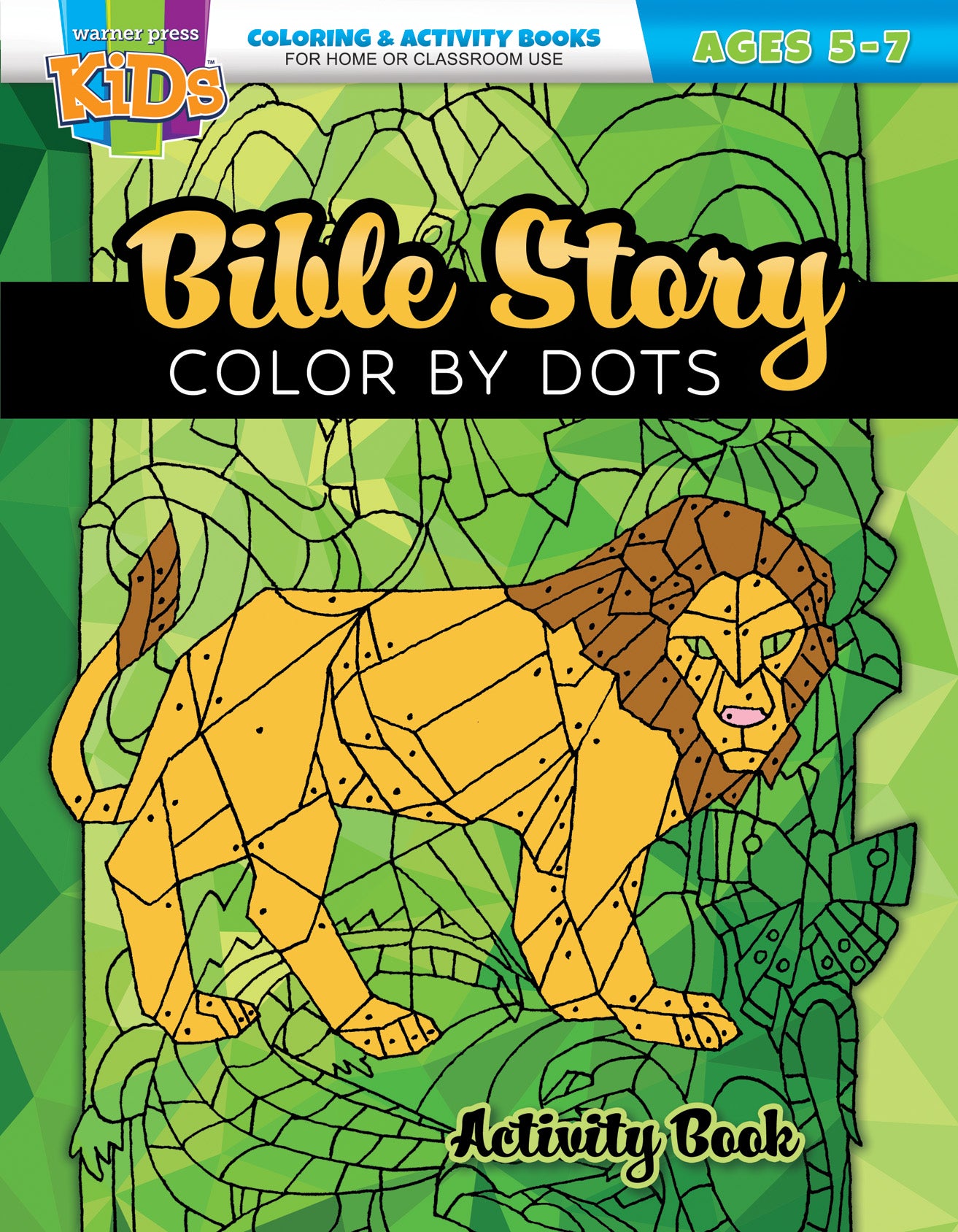 Bible Story Color by Dots Coloring Activity Book  (Ages 5-7, Reproducible) (Warner Press Colouring & Activity Books Series)