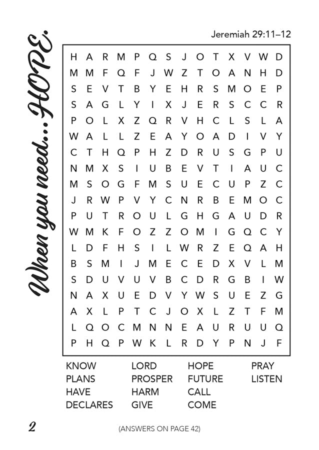 Comfort from the Bible Word Search (NIV)