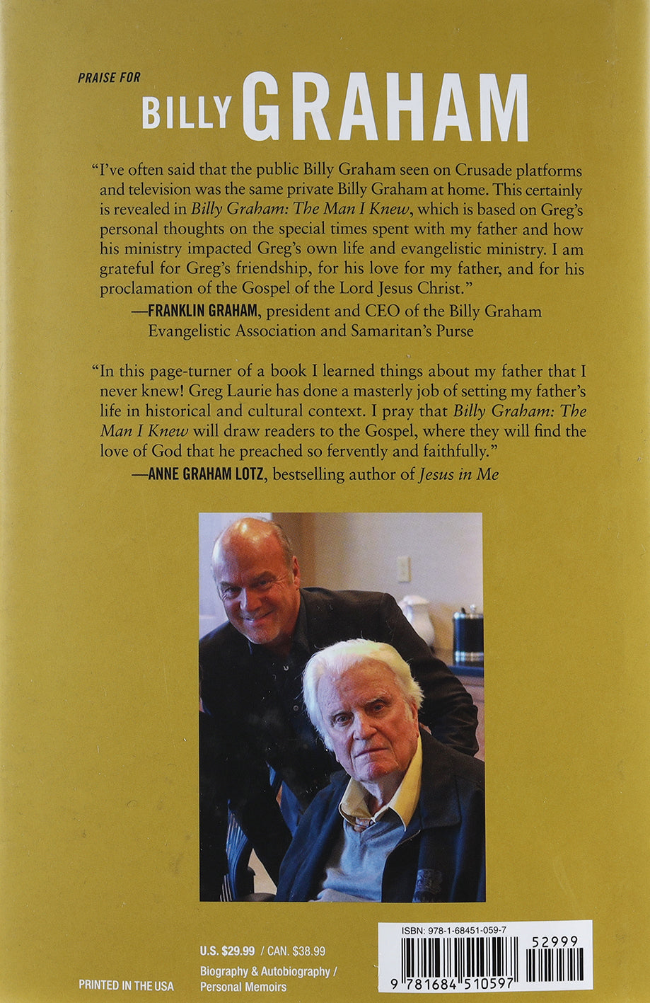 Billy Graham: The Man I Knew