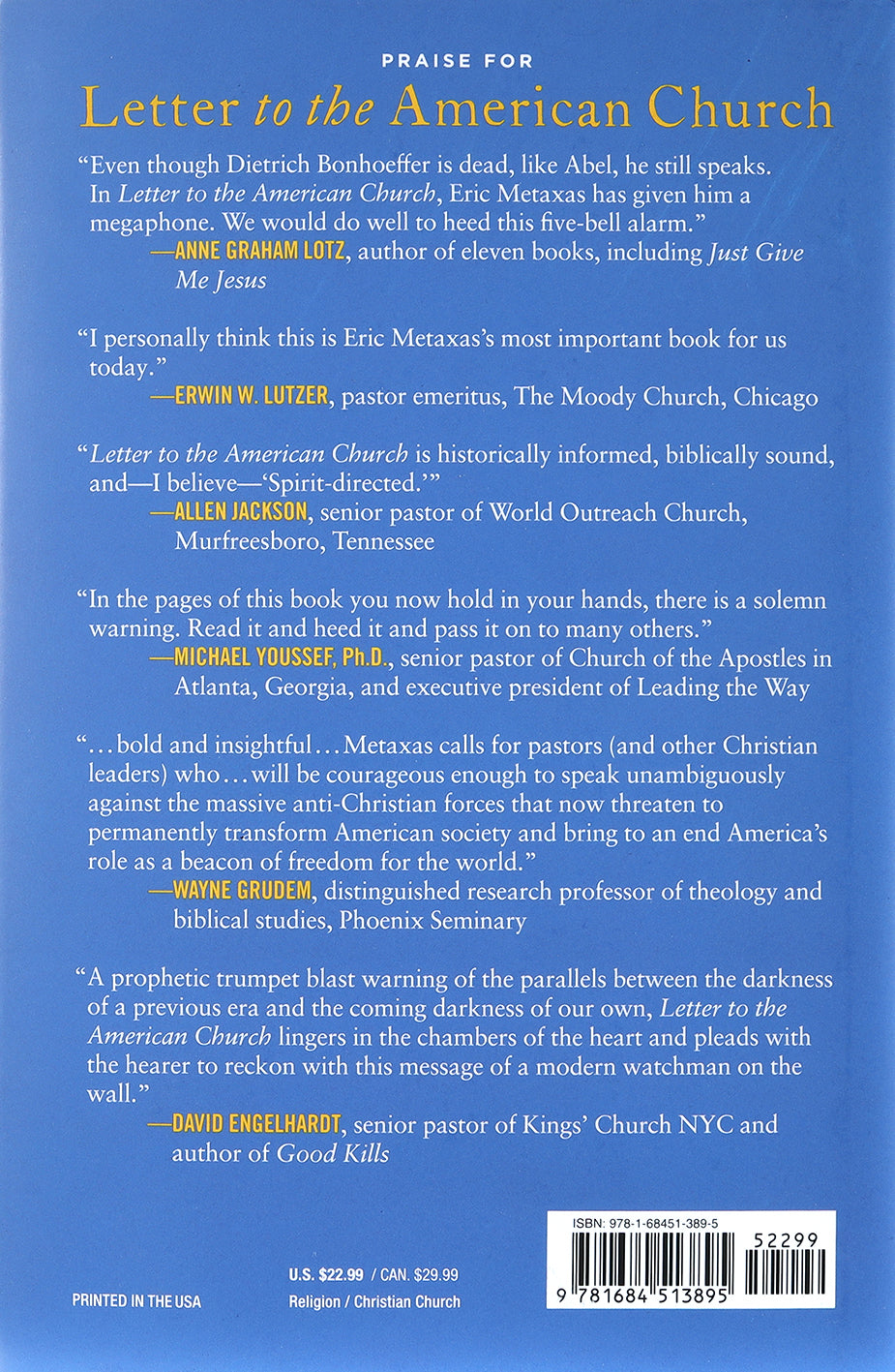Letter to the American Church