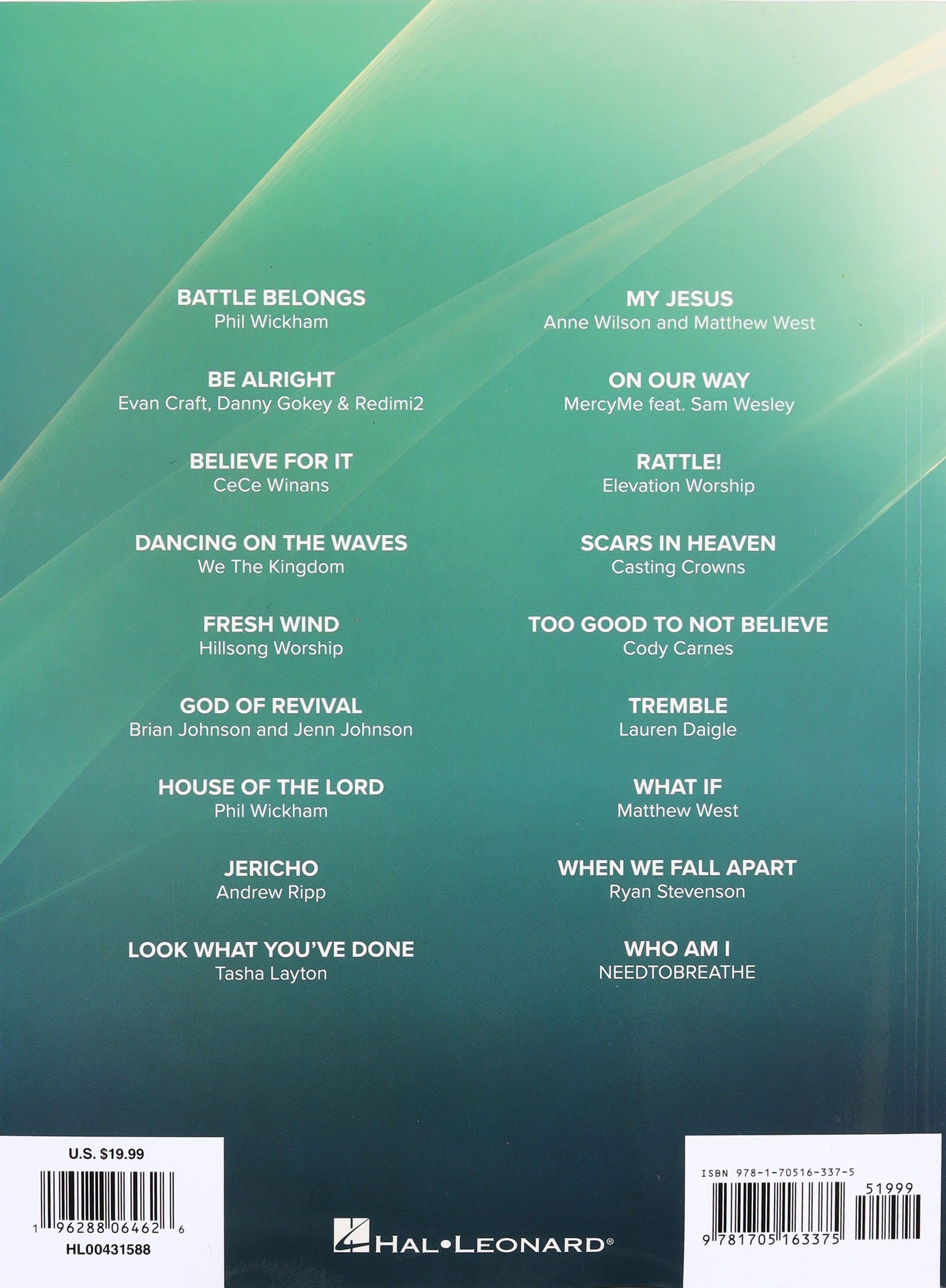 Top Christian Hits of 2021-2022: 18 Inspirational Songs Arranged For Piano/Vocal/Guitar (Music Book)