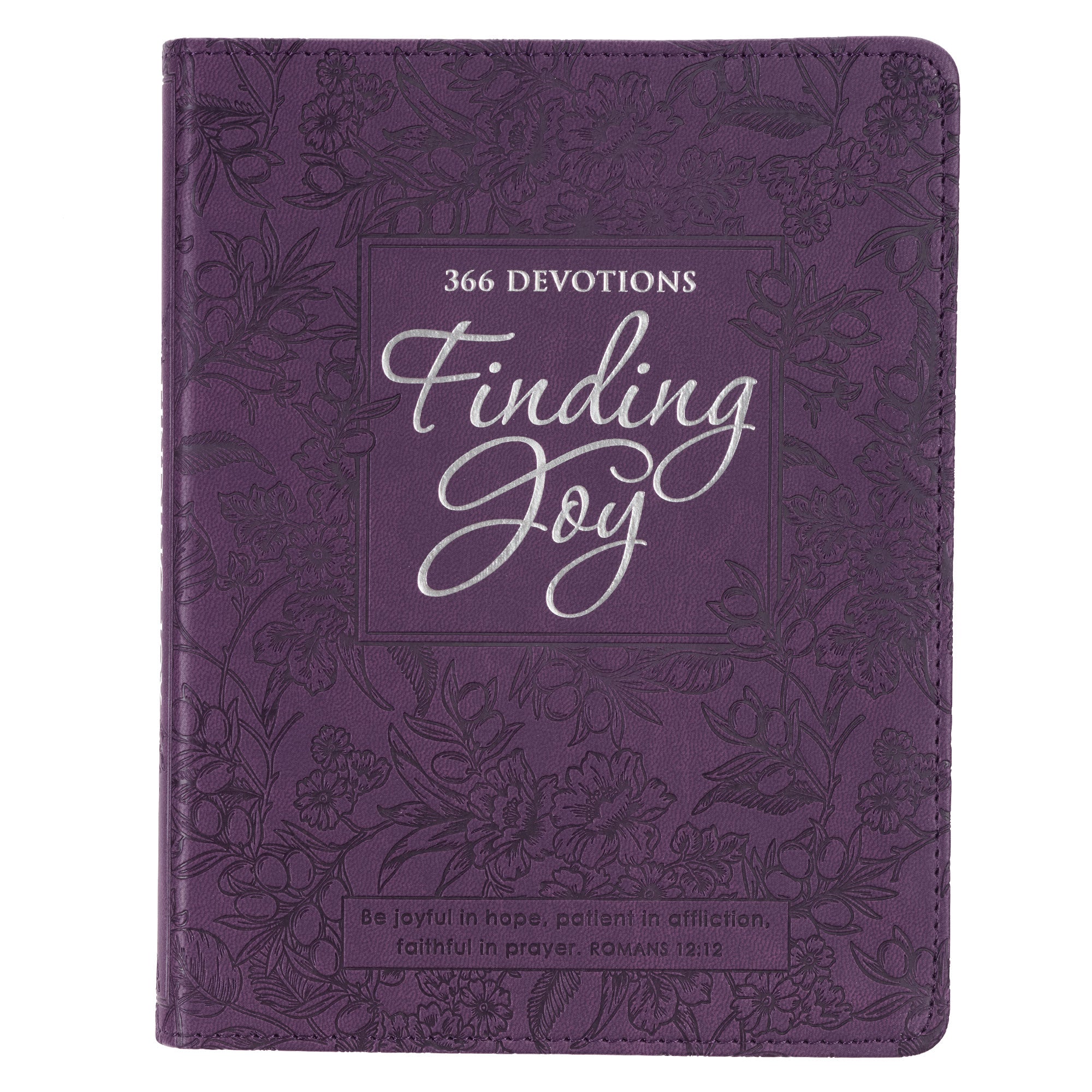 Finding Joy: 366 Devotions, Purple Floral