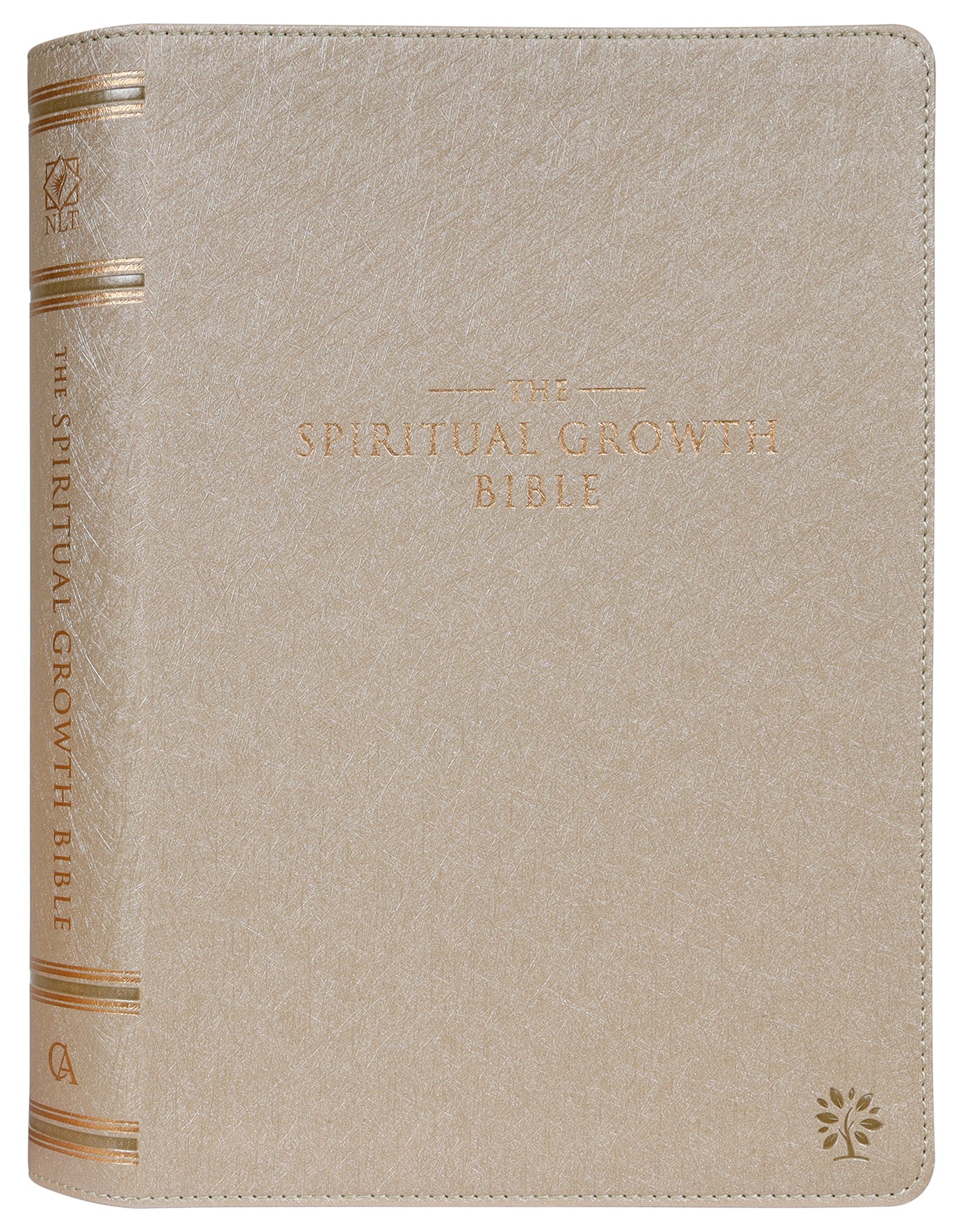 NLT Spiritual Growth Bible Pearled Ivory Indexed