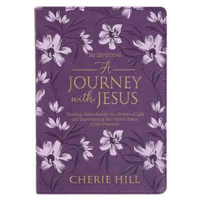 A Journey With Jesus: 365 Devotions For Women, Purple Floral