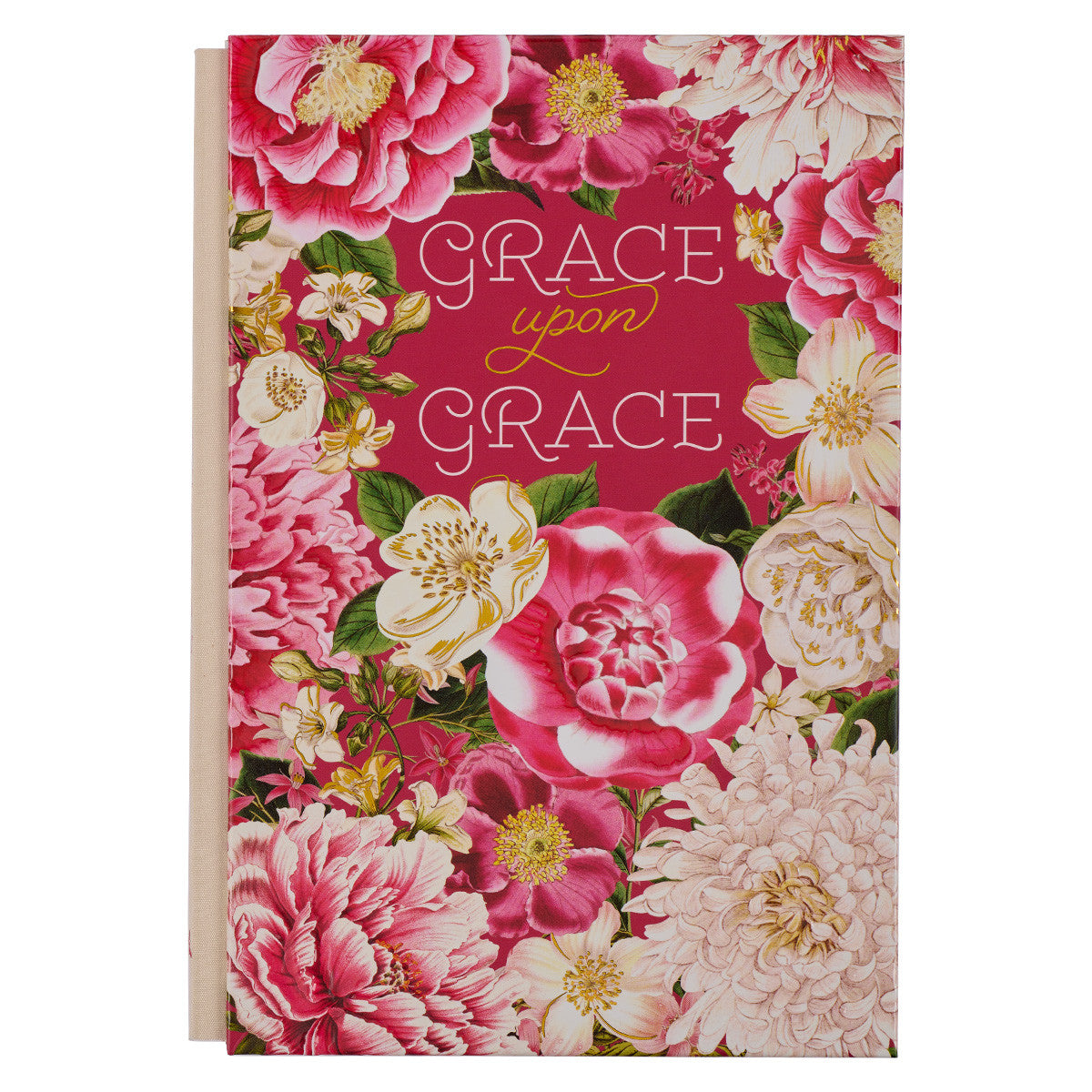 Quarter-Bound Journal: Grace Upon Grace, Pink Floral