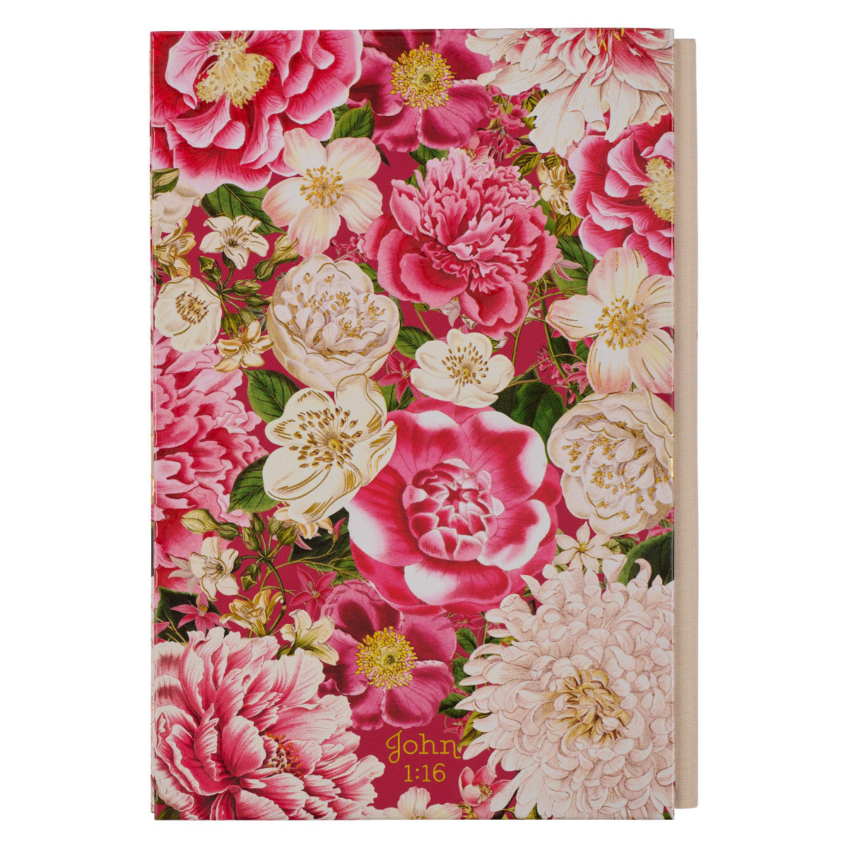 Quarter-Bound Journal: Grace Upon Grace, Pink Floral