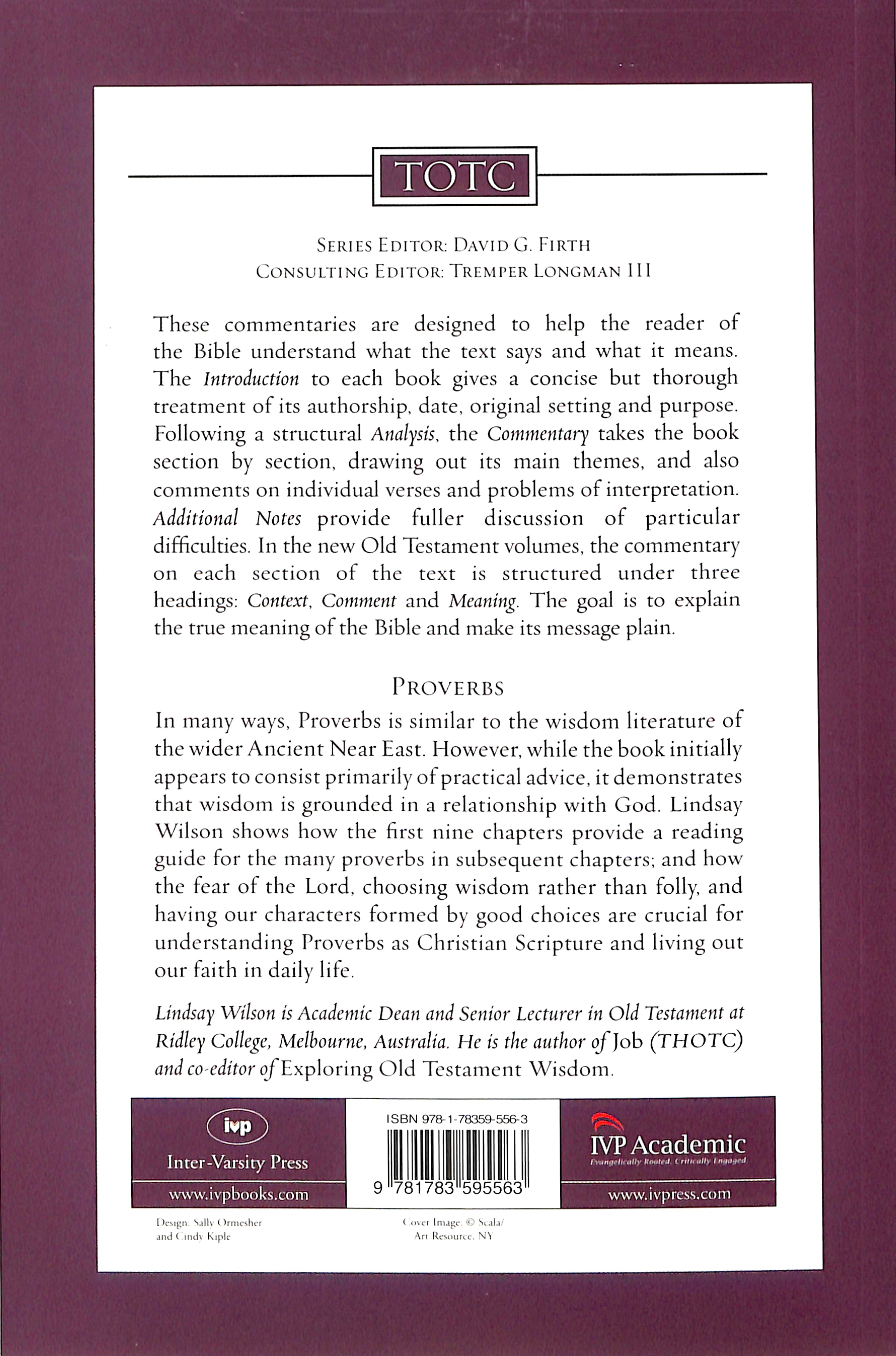 Proverbs (Tyndale Old Testament Commentary Series)