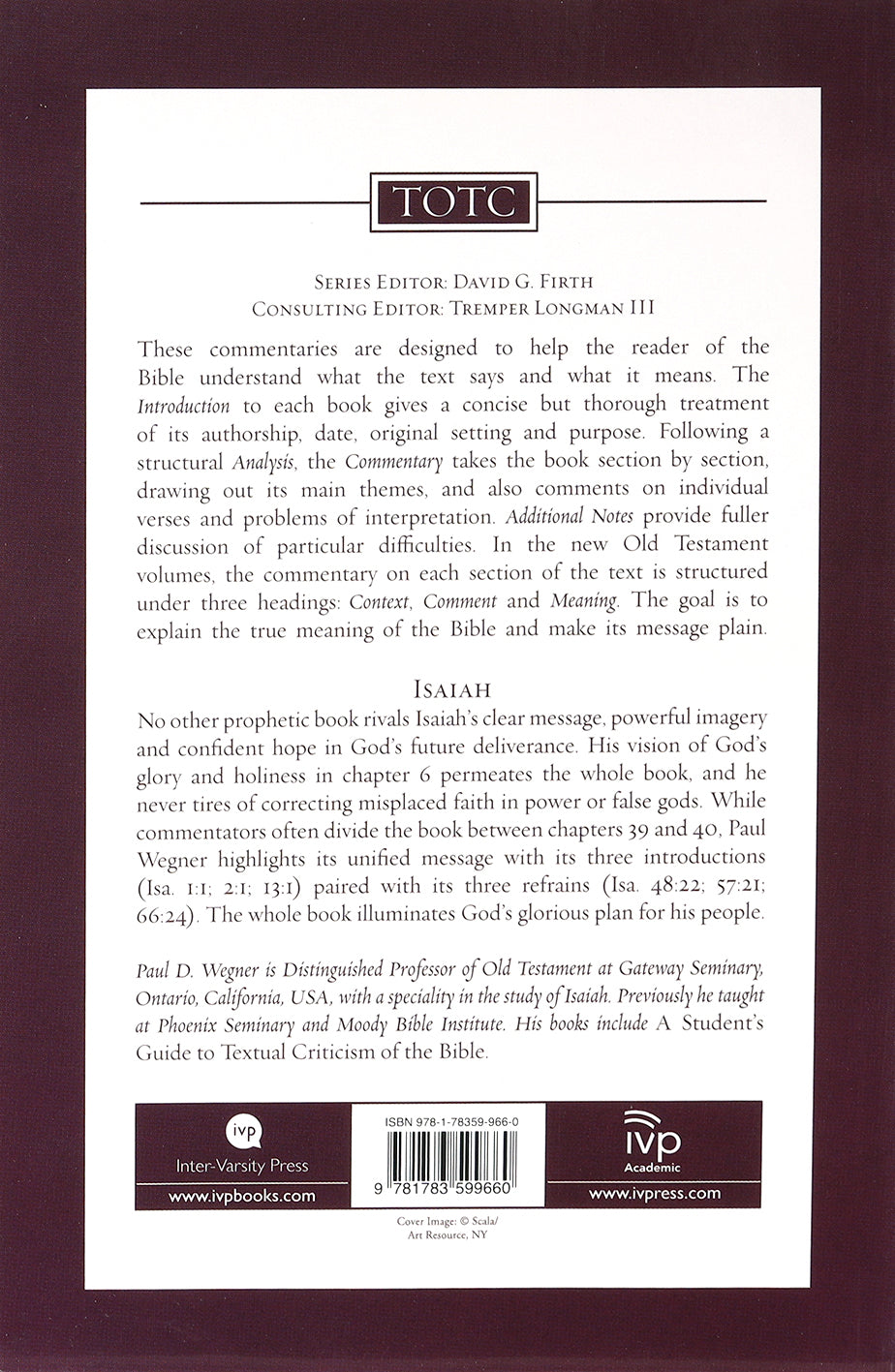 Isaiah (Tyndale Old Testament Commentary Series)