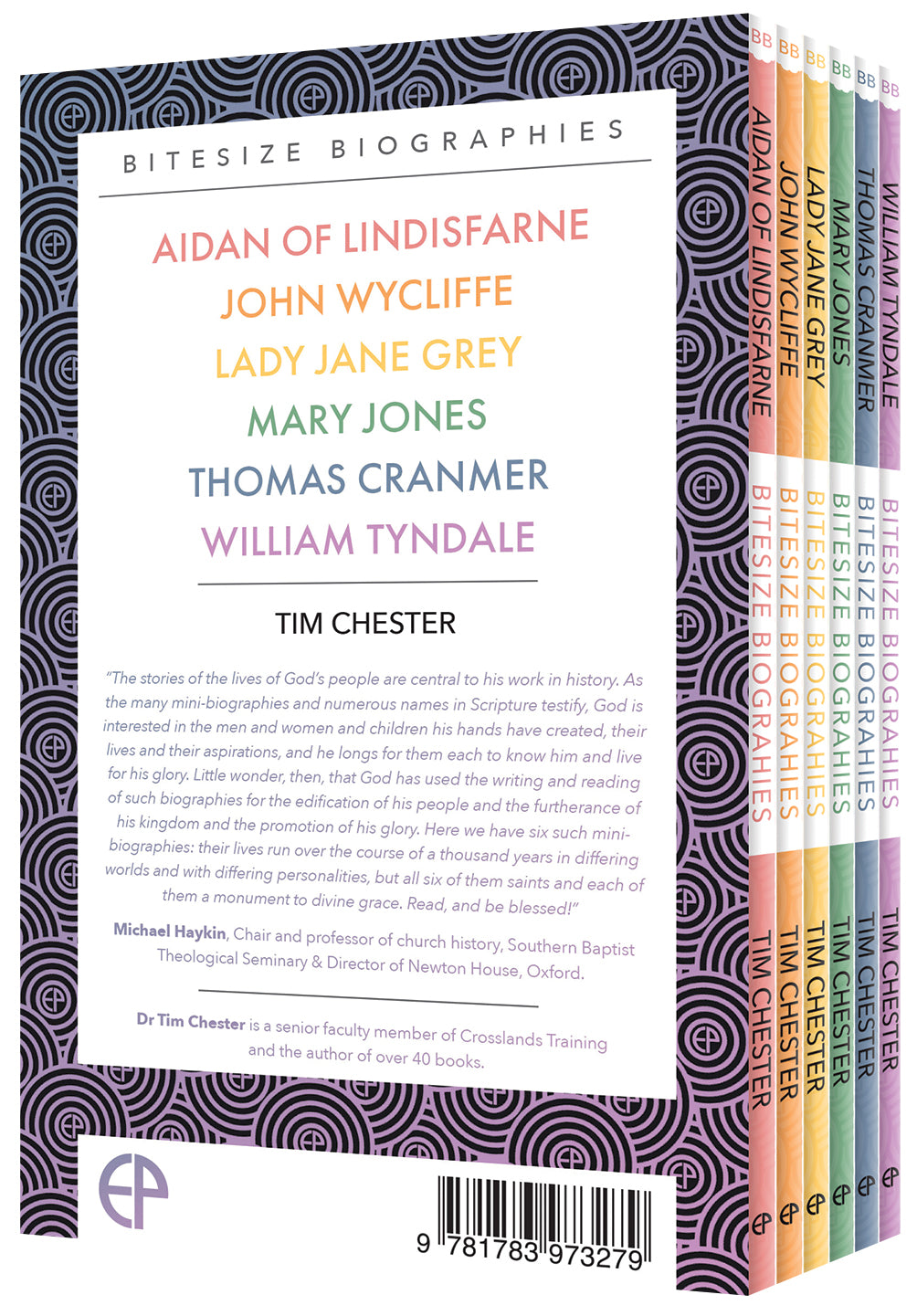 Bitesize Biographies Set: Aidan of Lindisfarne, John Wycliffe, Lady Jane Grey, Mary Jones, Thomas Cranmer, William Tyndale (6 Pack)