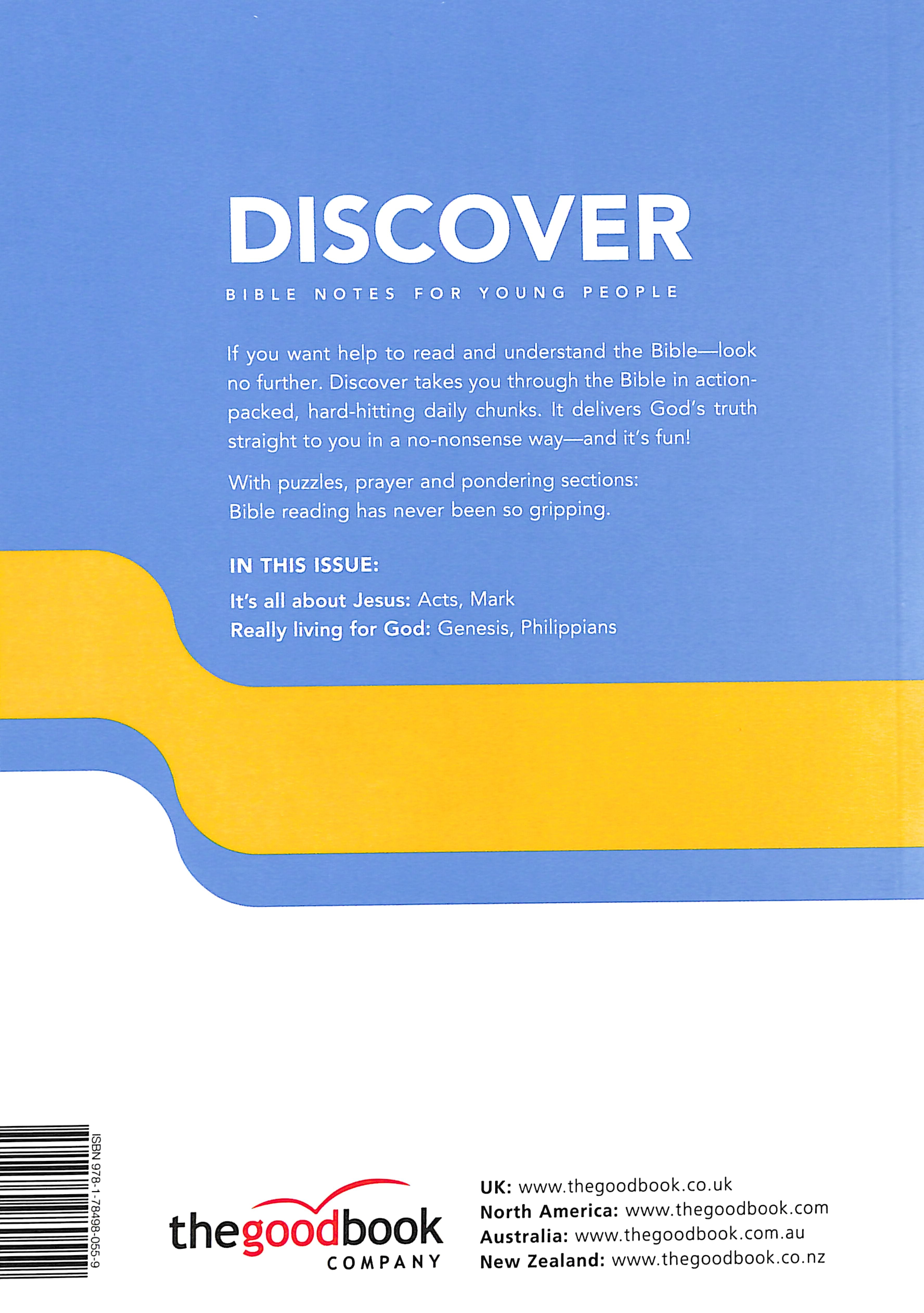 Jesus, Acts, Jacob, Philippians (#03 in Discover Bible Notes For Young People Series)