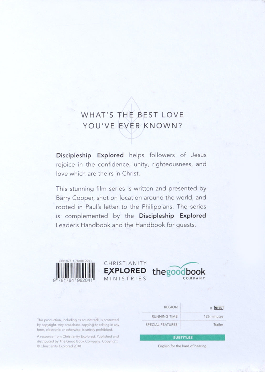 Discipleship Explored: What's the Best Love You've Ever Known? (Dvd)