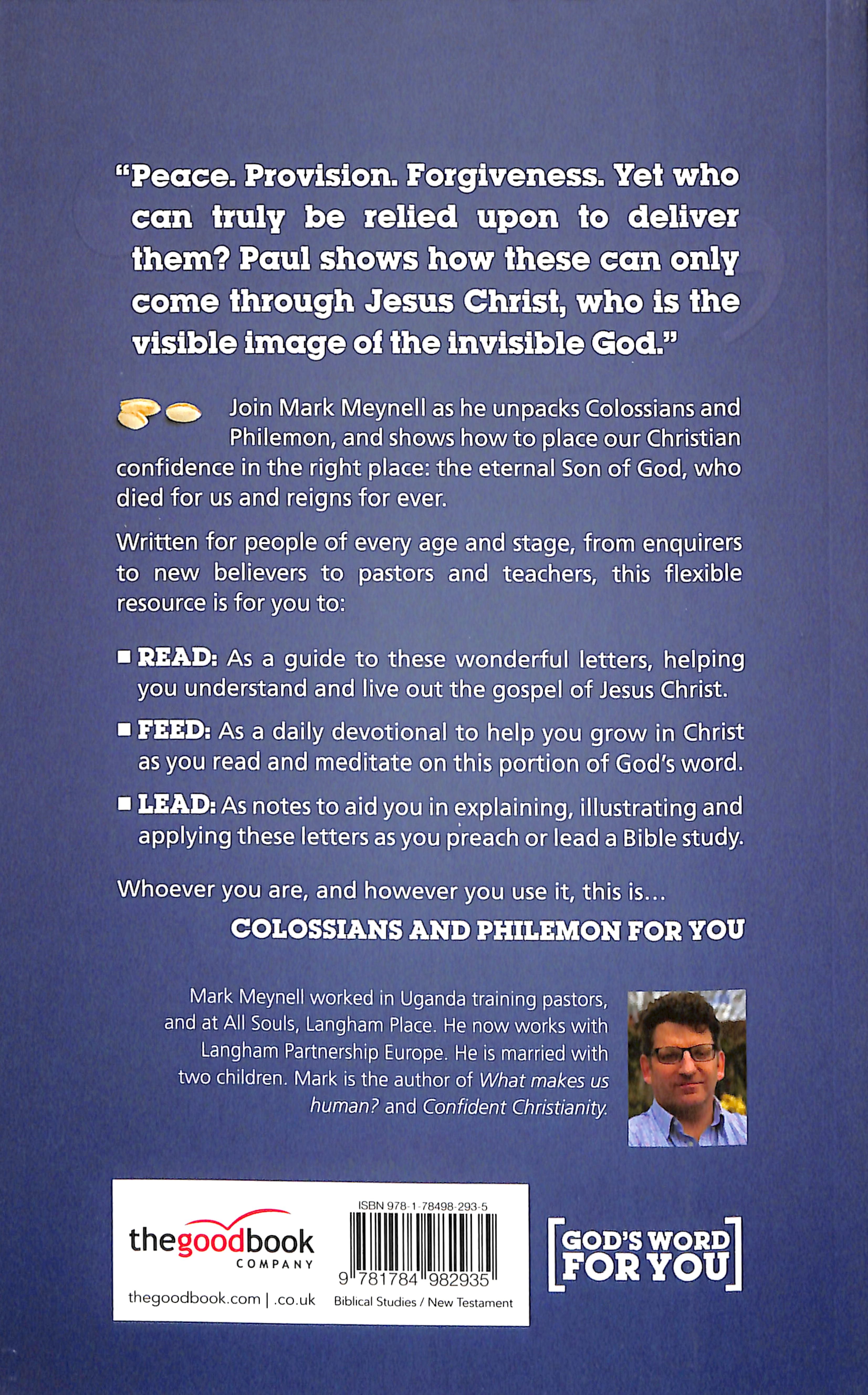 Colossians and Philemon For You (God's Word For You Series)