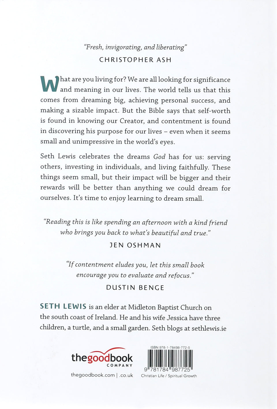 Dream Small: The Secret Power of the Ordinary Christian Life