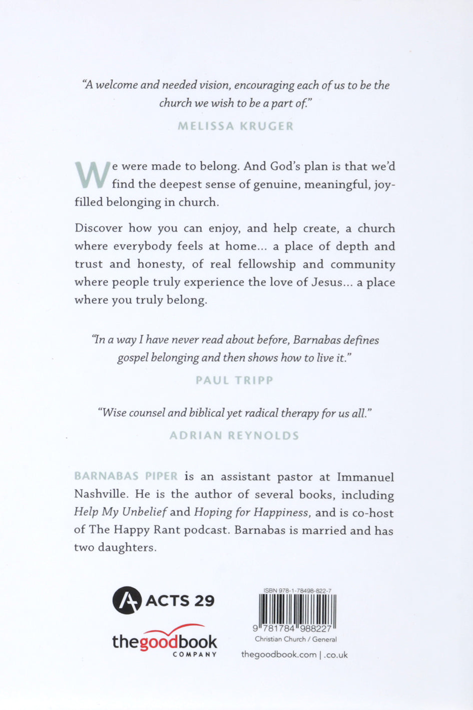 Belong: Loving Your Church By Reflecting Christ to One Another (Love Your Church Series)