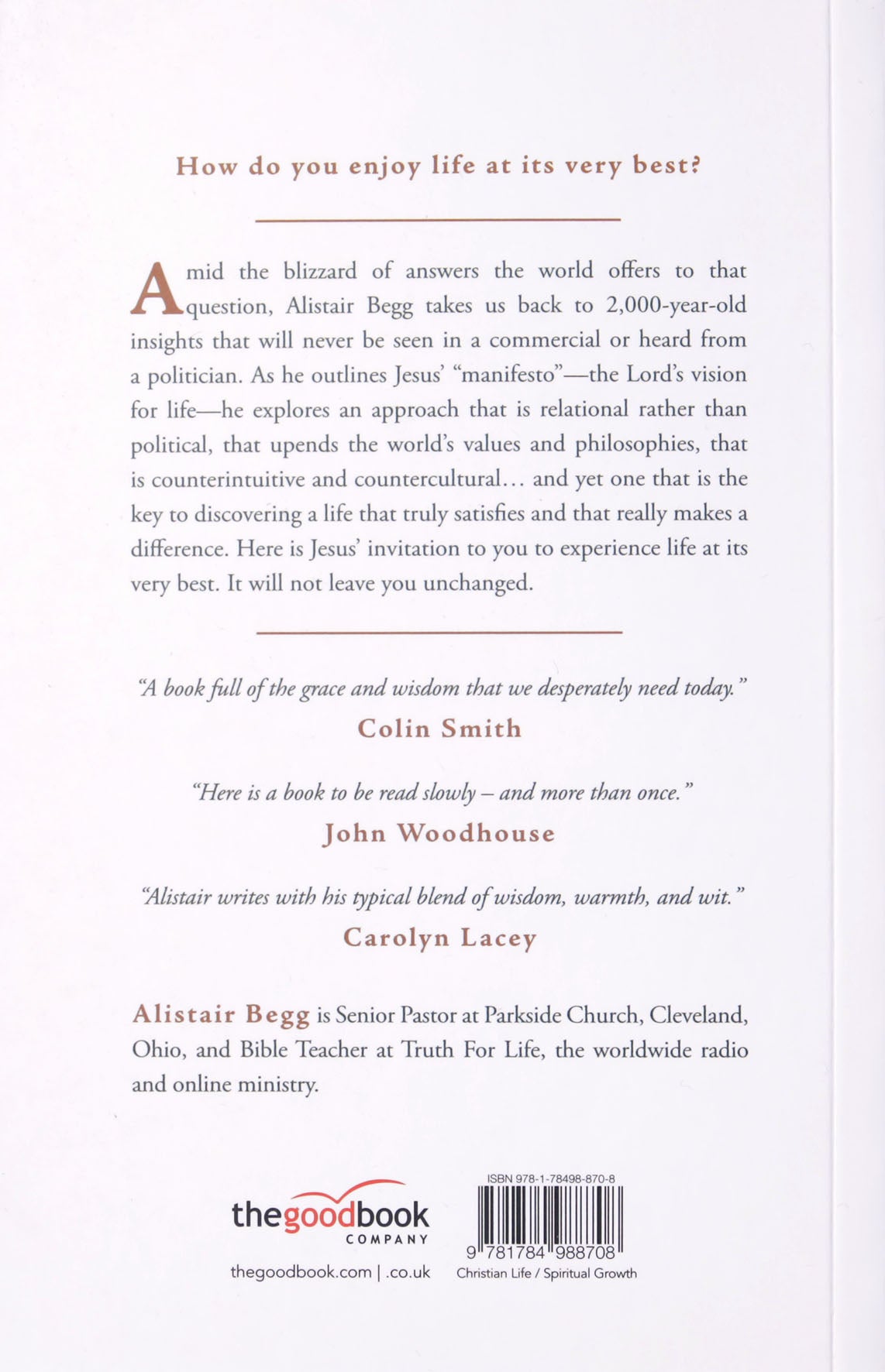 The Christian Manifesto: Jesus' Life-Changing Words From the Sermon on the Plain