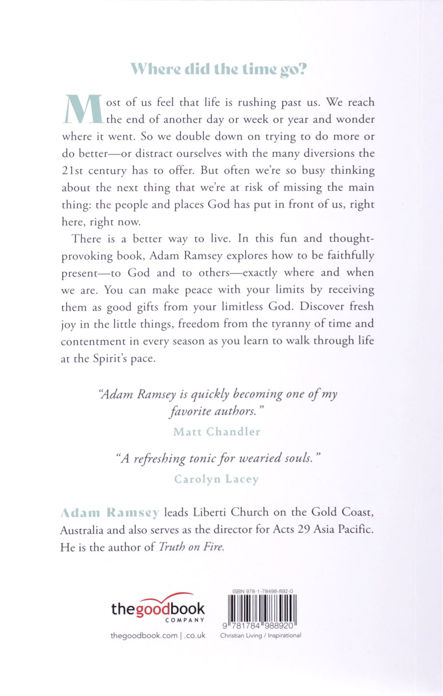 Faithfully Present: Embracing the Limits of Where and When God Has You