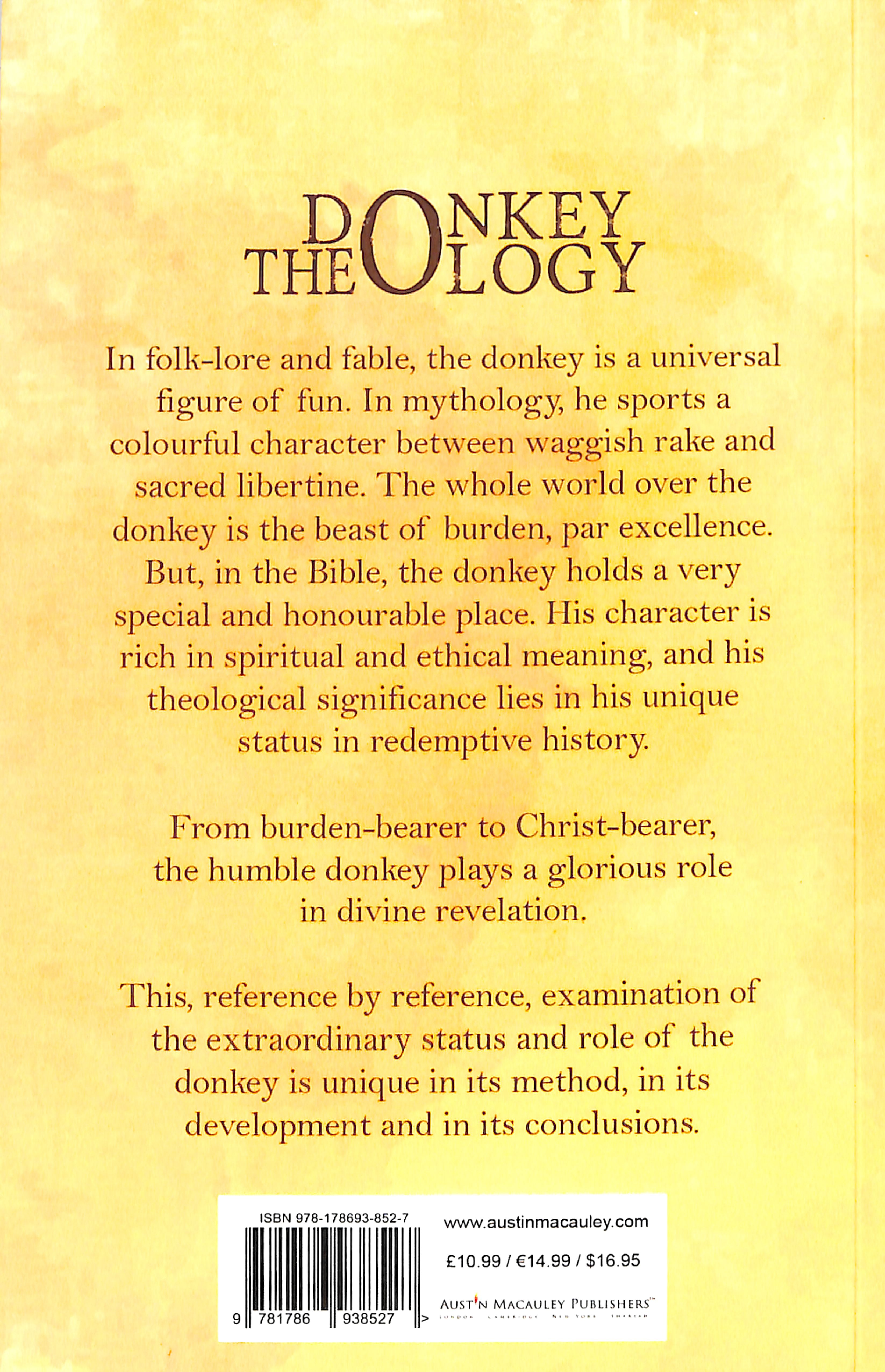 Donkey Theology: The Witness of the Christ-Bearer