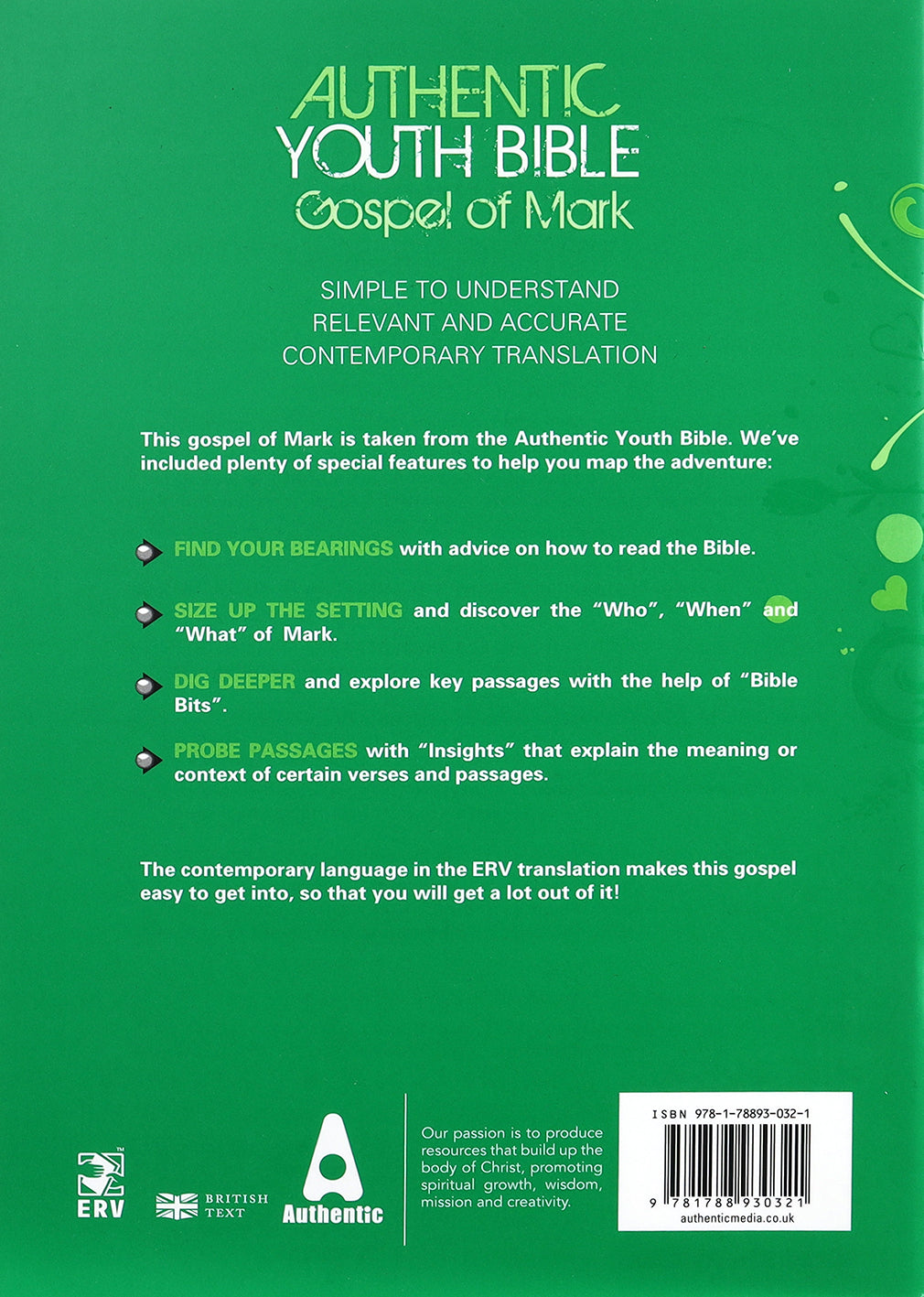 ERV Authentic Youth Bible Gospel of Mark