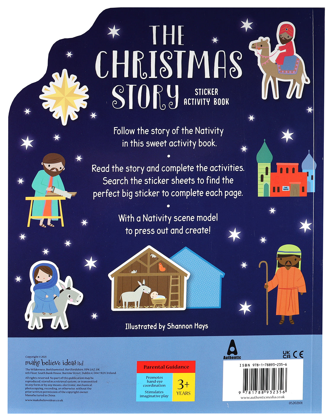 The Christmas Story Sticker Activity Book: With Big Stickers and Card Press Outs