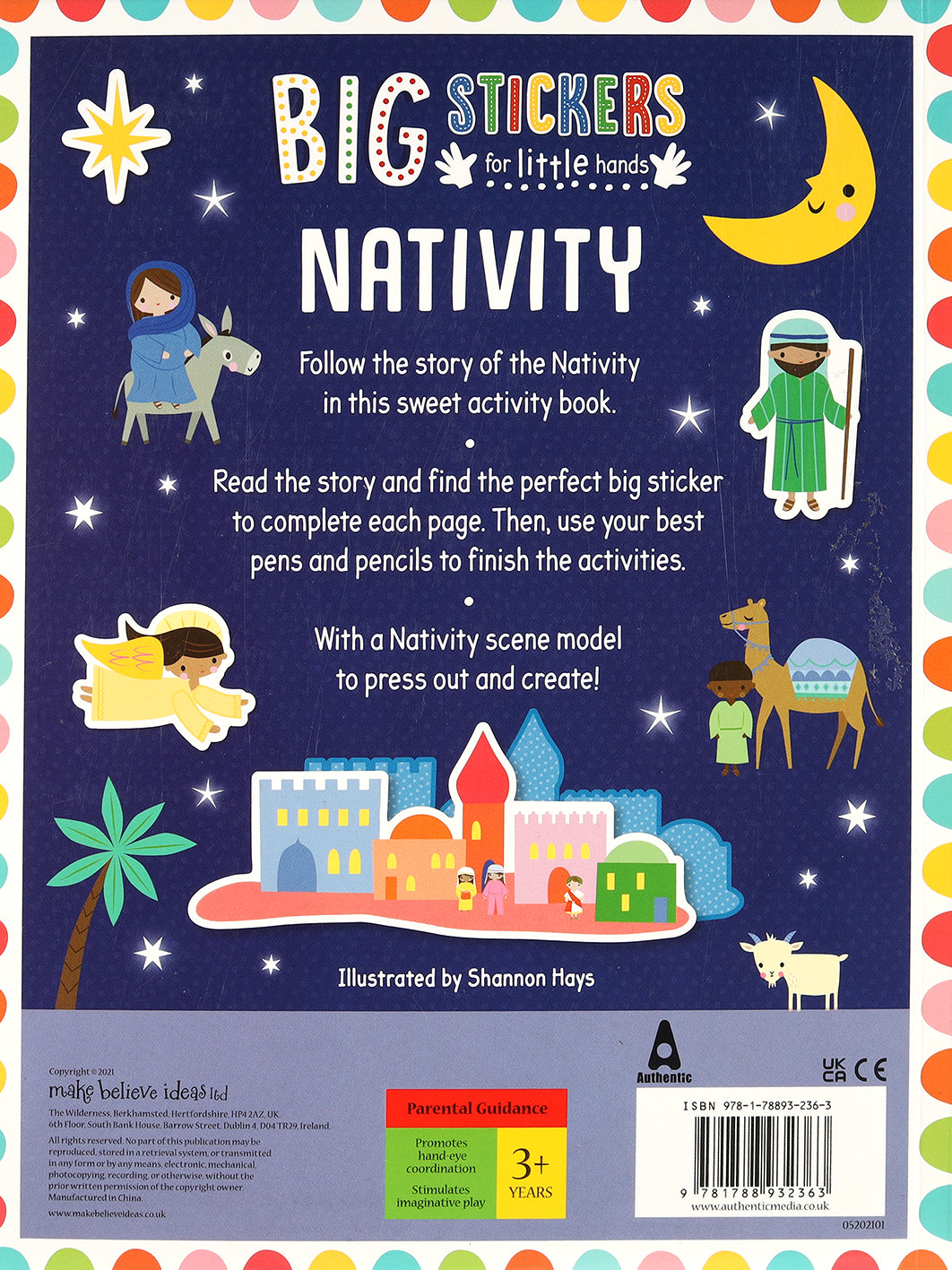 Big Stickers For Little Hands: Nativity