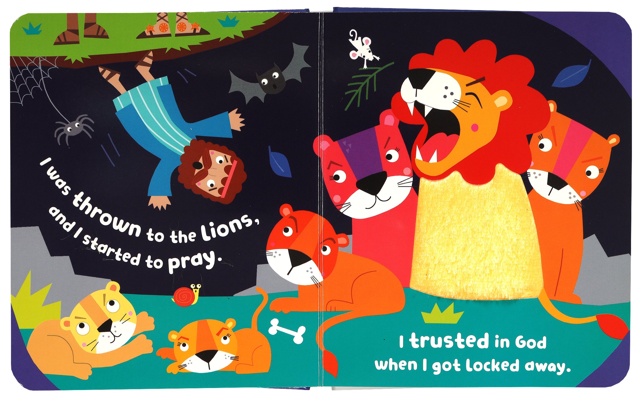 Daniel and the Lions With Touch and Feel