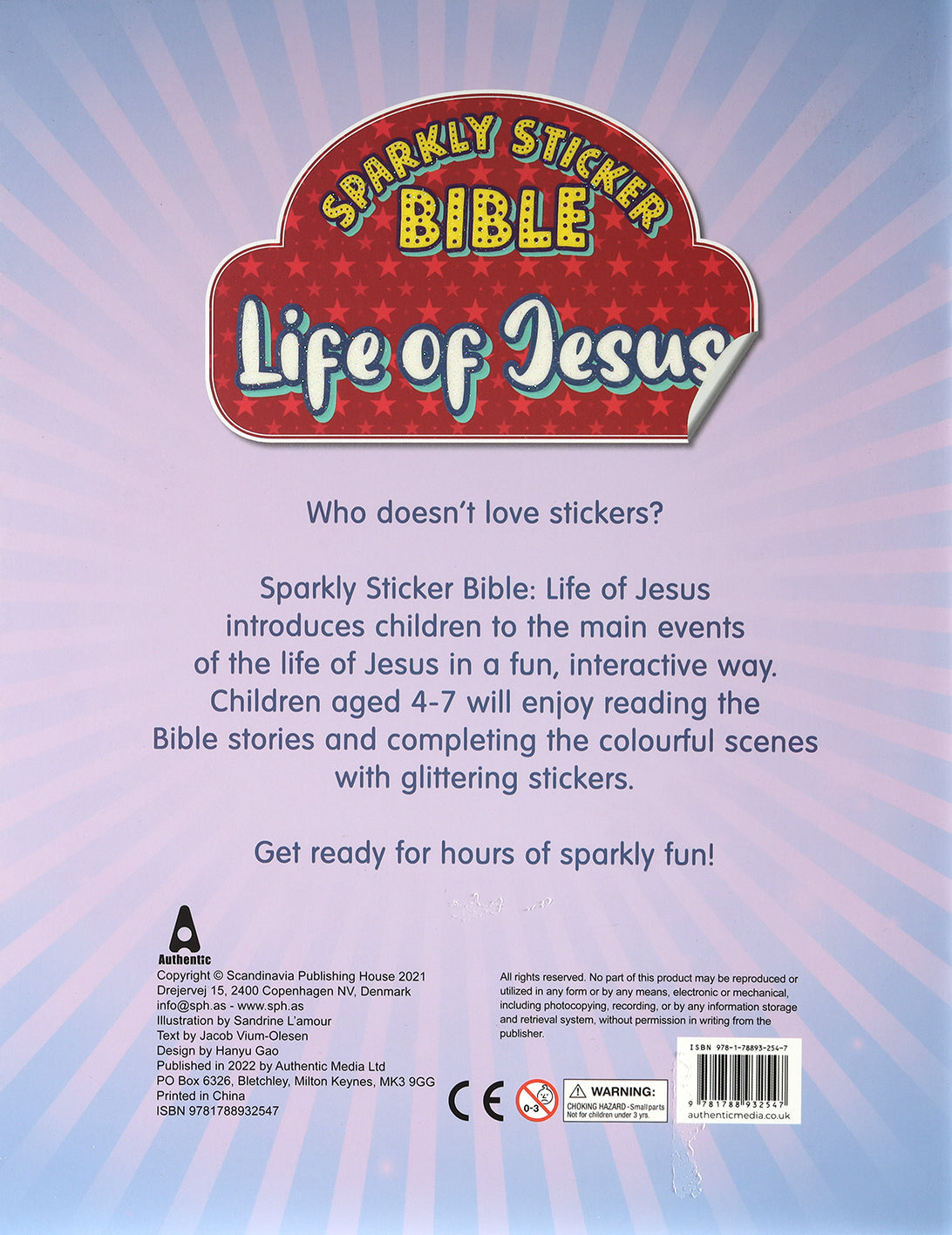 Sparkly Sticker Bible: Life of Jesus