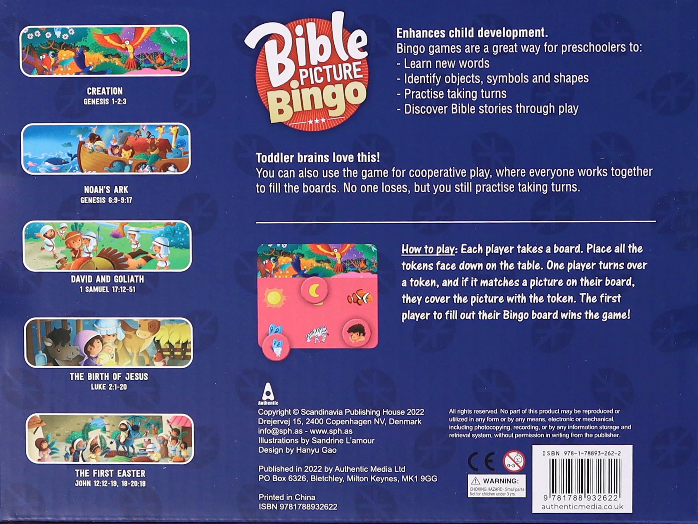 Bible Picture Bingo Game
