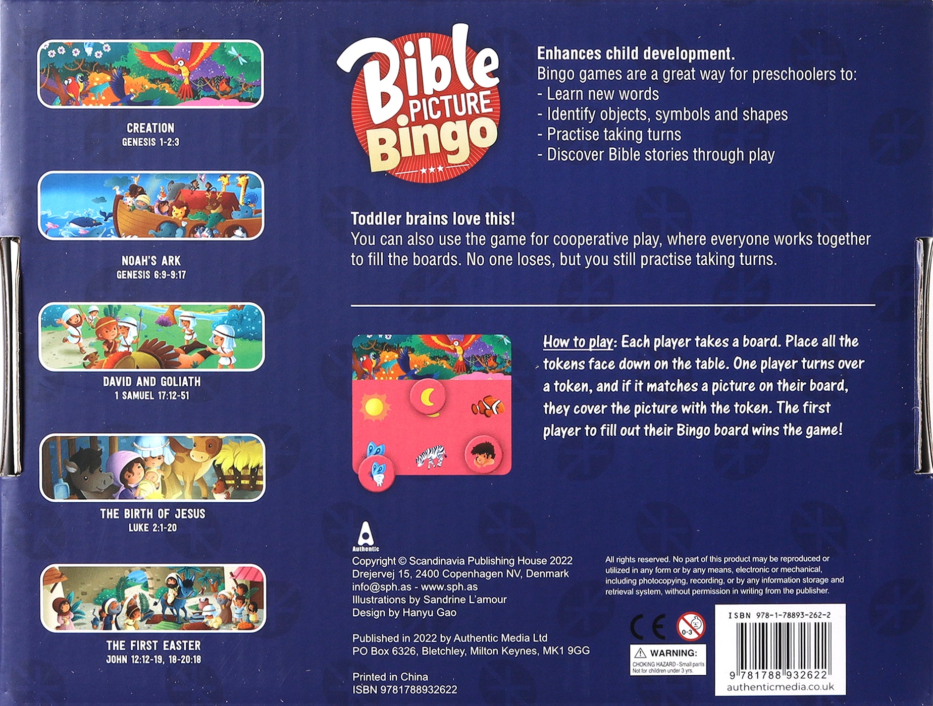 Bible Picture Bingo Game