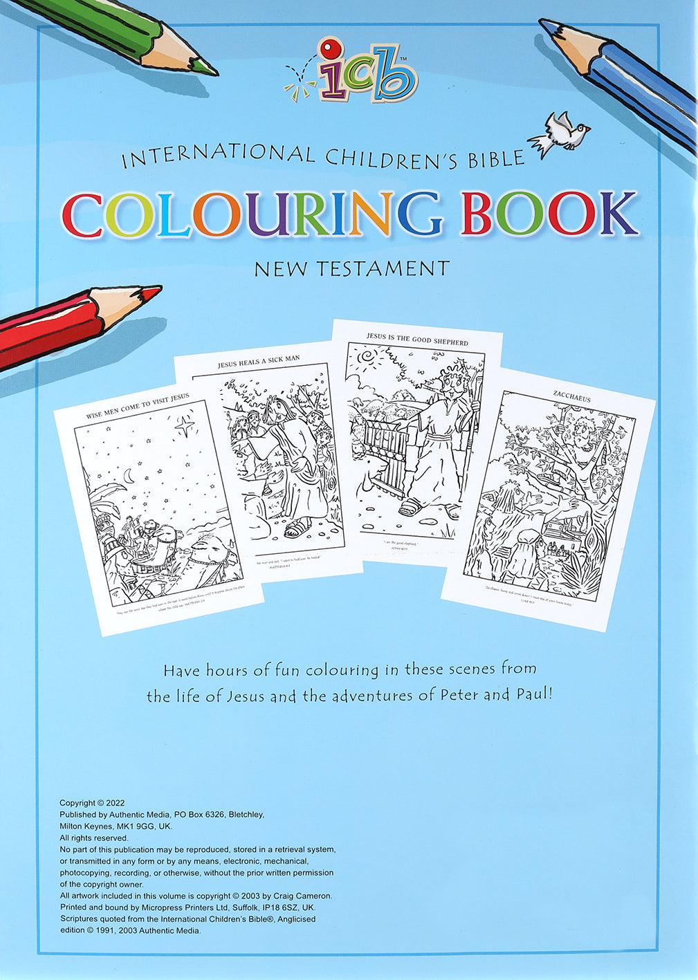 ICB International Children's Bible Colouring Book: New Testament