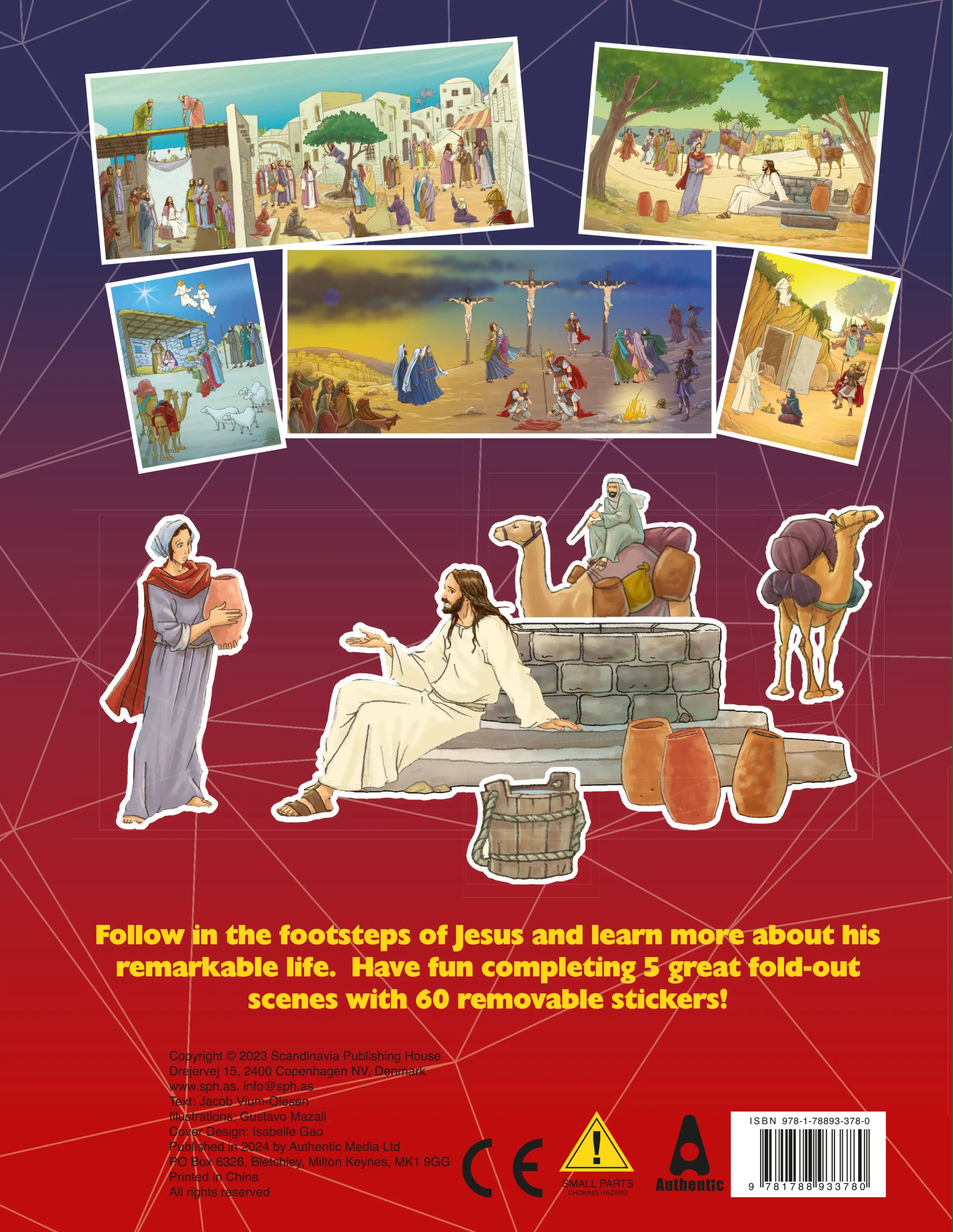The Story of Jesus: 70+ Reusable Static Stickers (Bible Sticker Adventures Series)