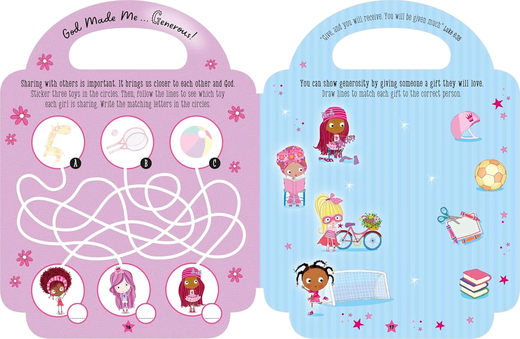 My Pretty Pink God Loves Me Activity Book