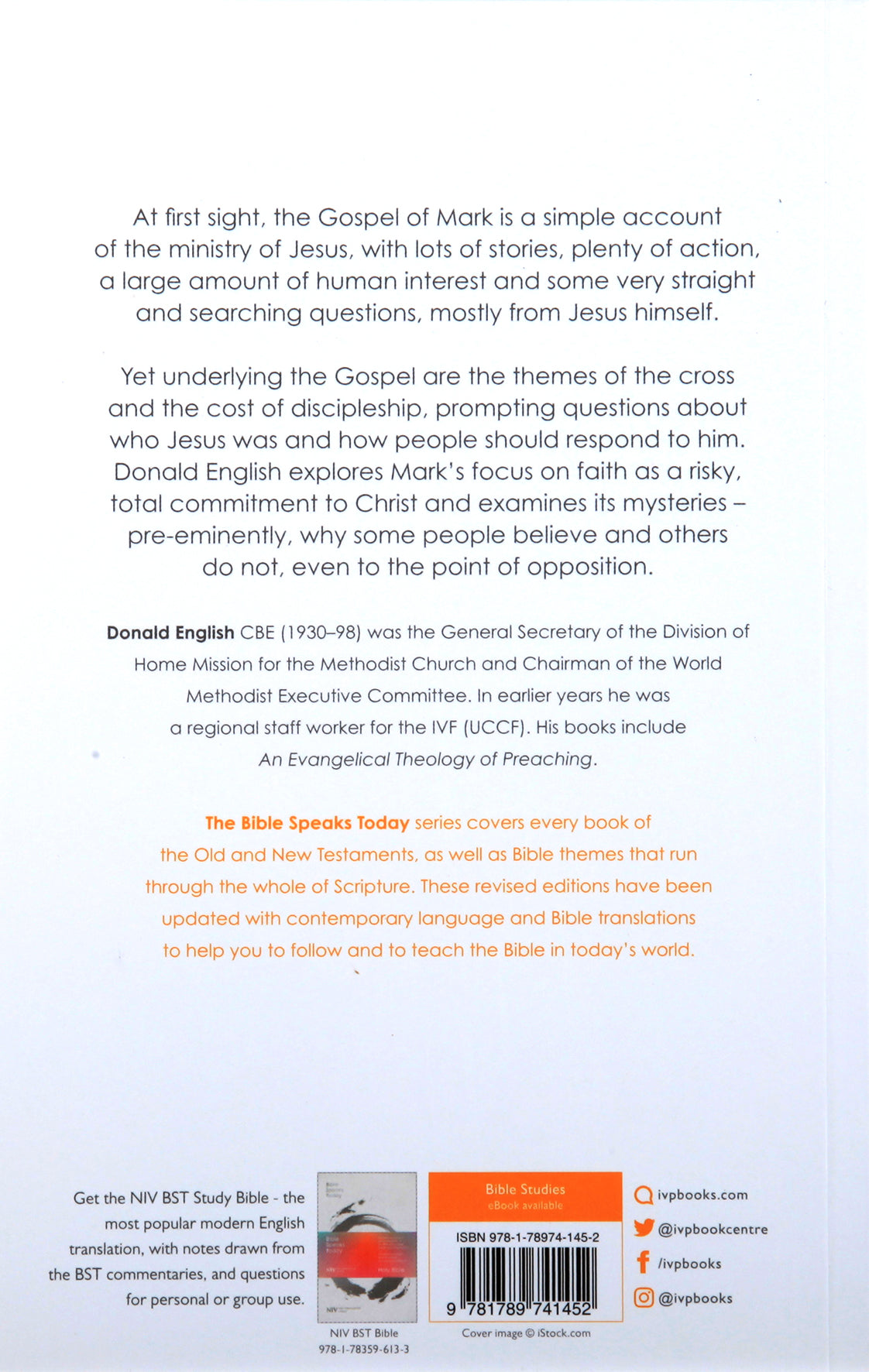 The Message of Mark (2020) (Bible Speaks Today Series)