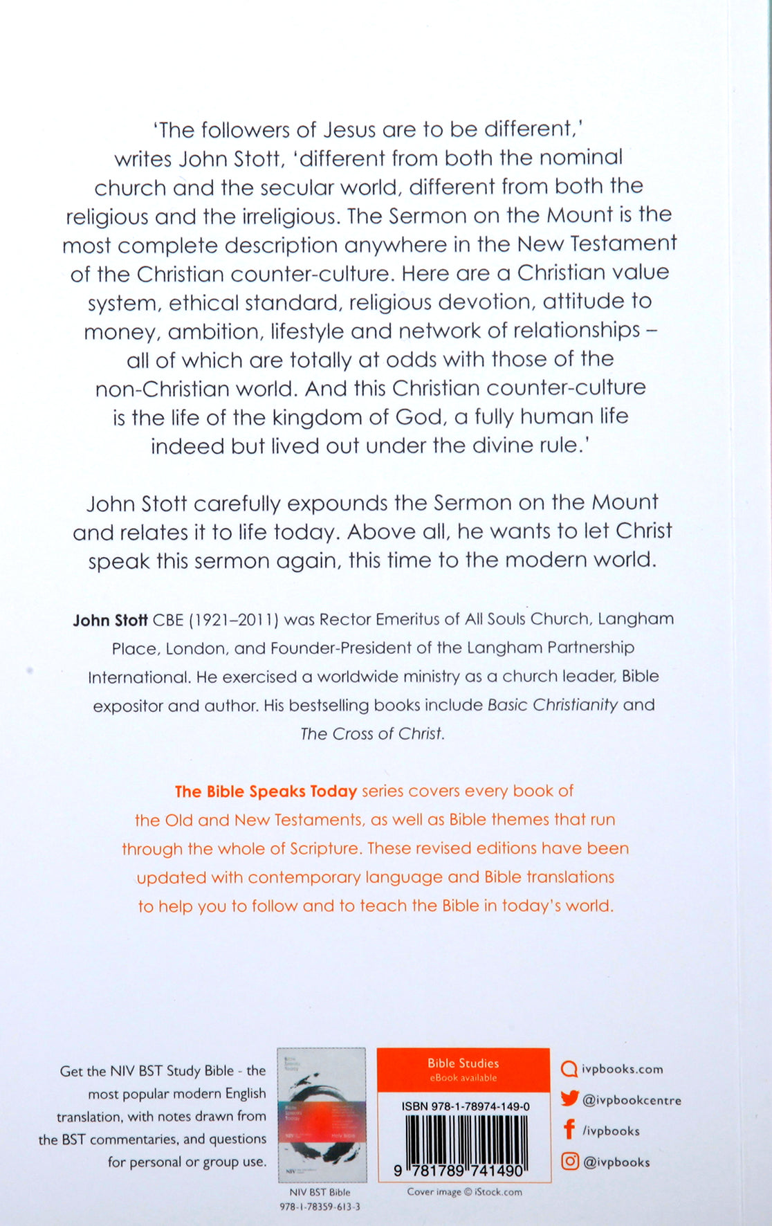 Message of the Sermon on the Mount: Christian Counter-Culture (2020) (Bible Speaks Today Series)