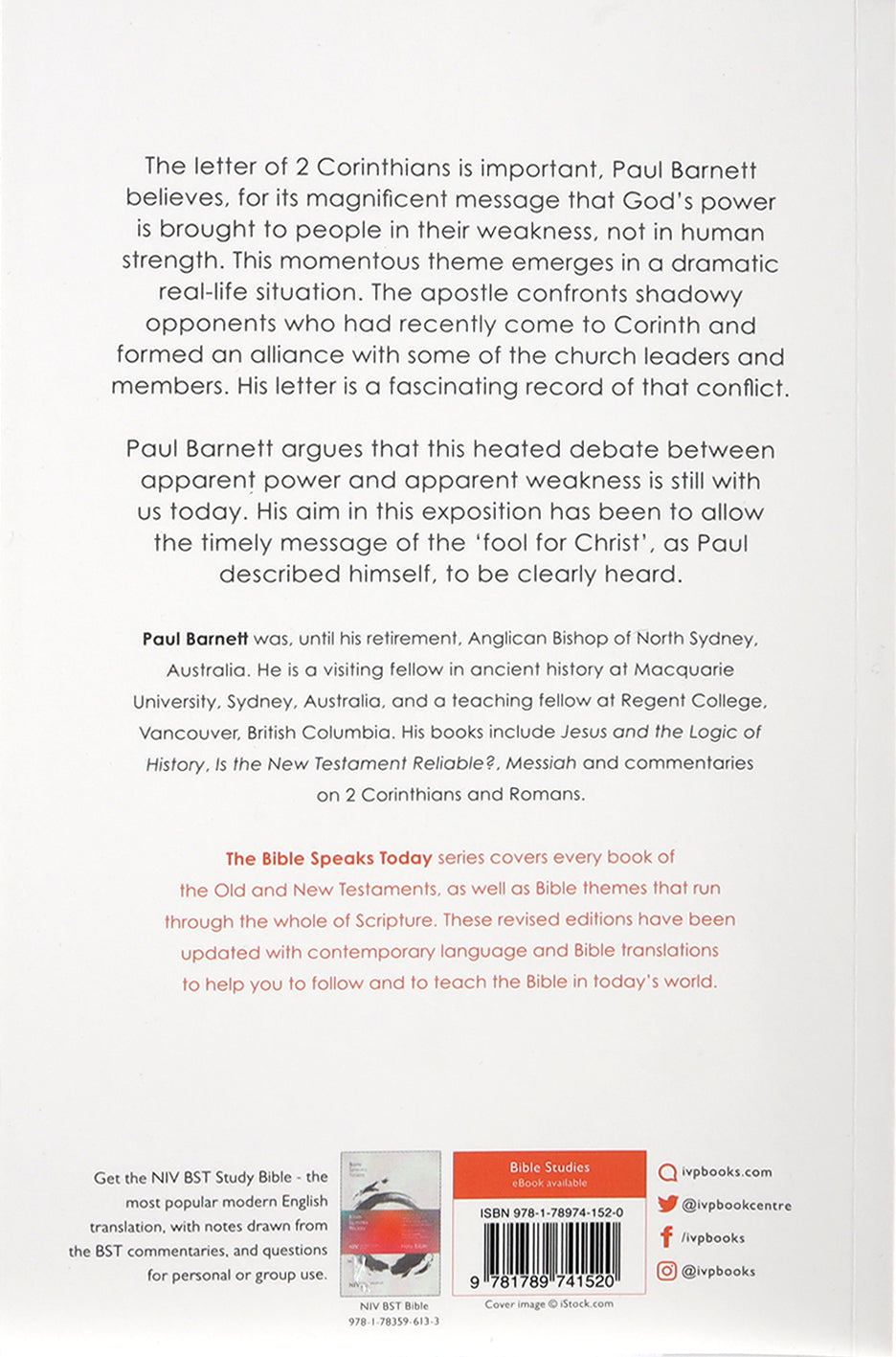The Message of 2 Corinthians (2020) (Bible Speaks Today Series)