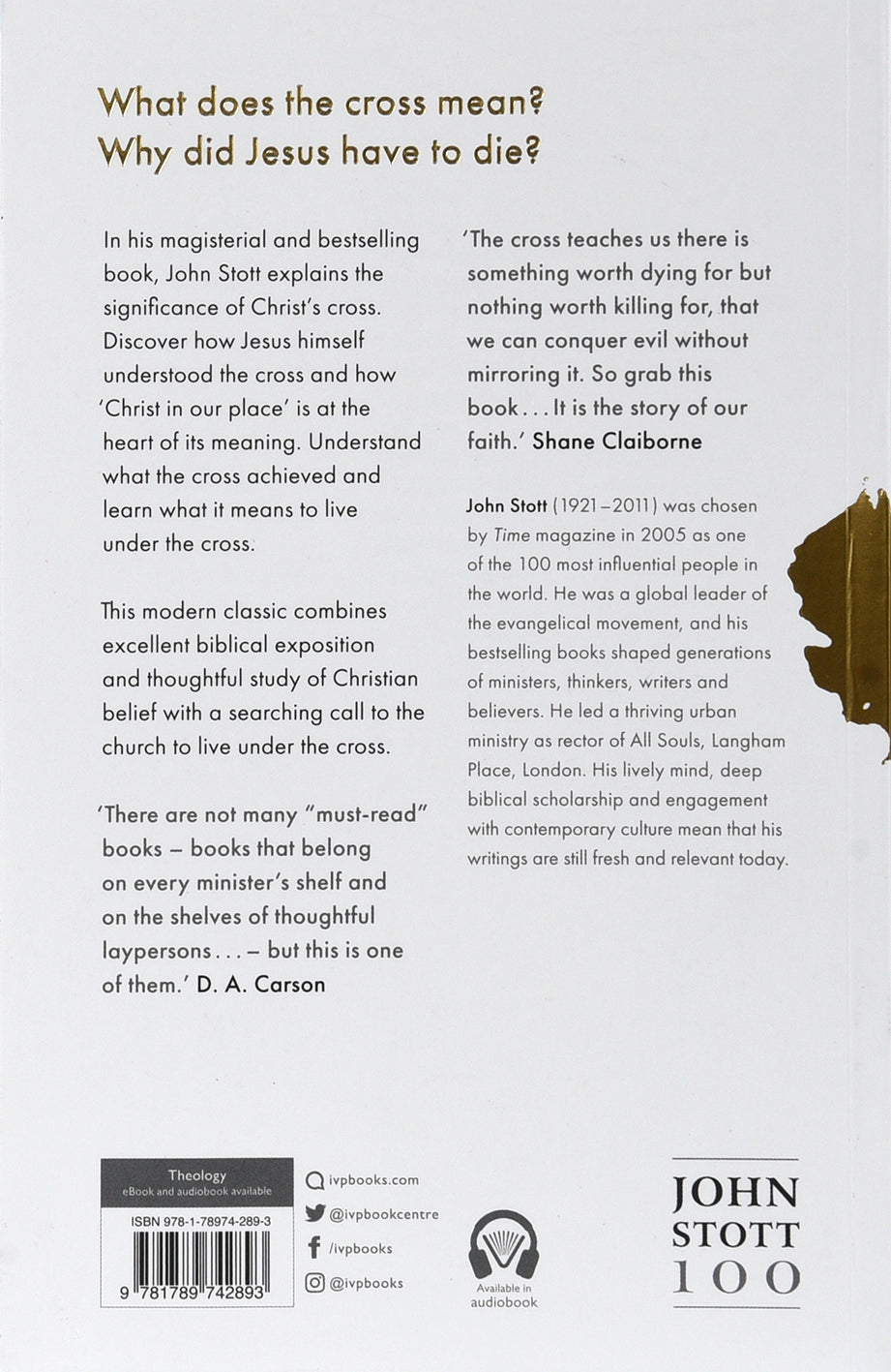 Cross of Christ, the (Centenary Edition) (With Study Guide)