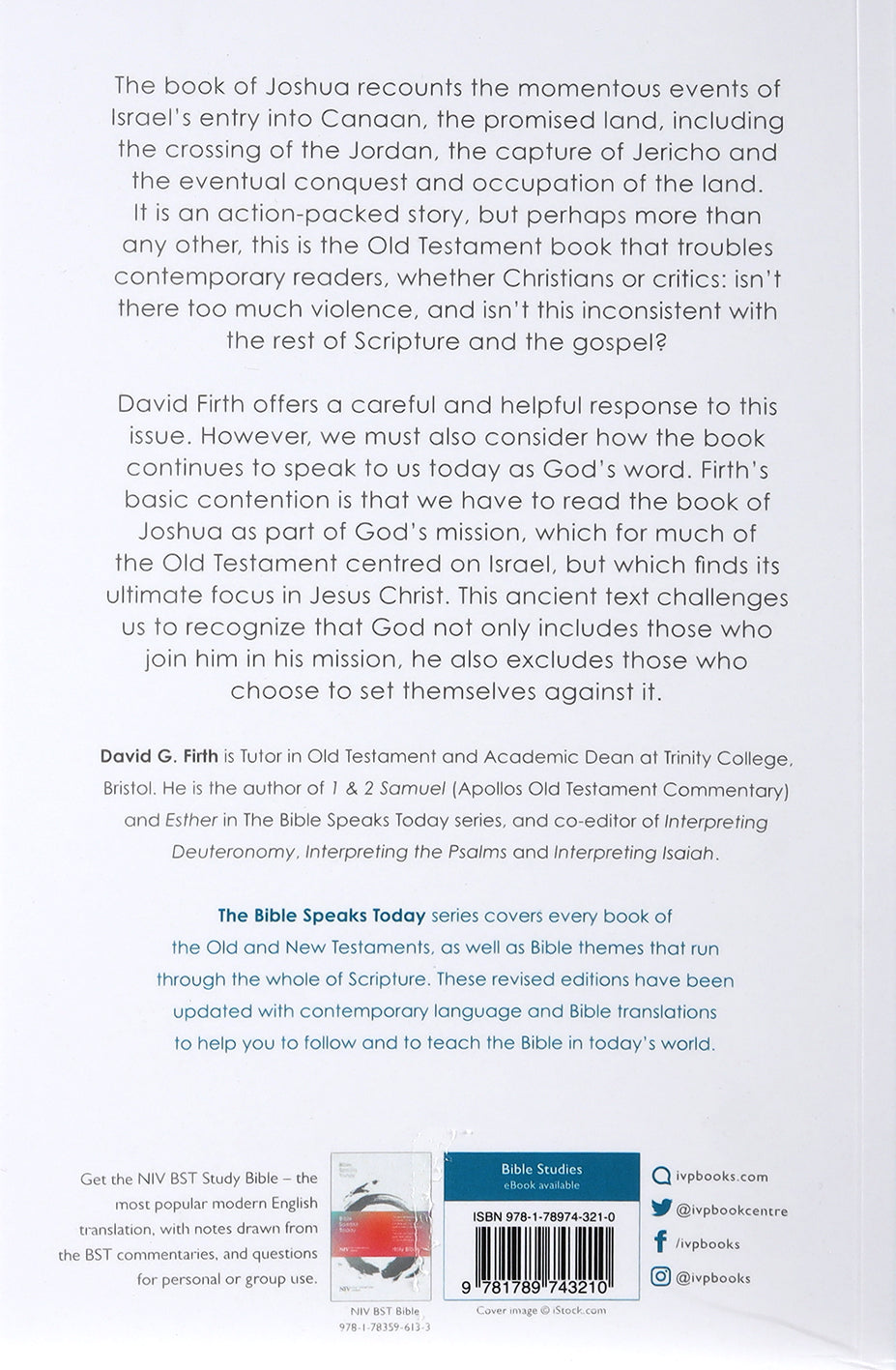 The Message of Joshua: Promise and People (Bible Speaks Today Series)
