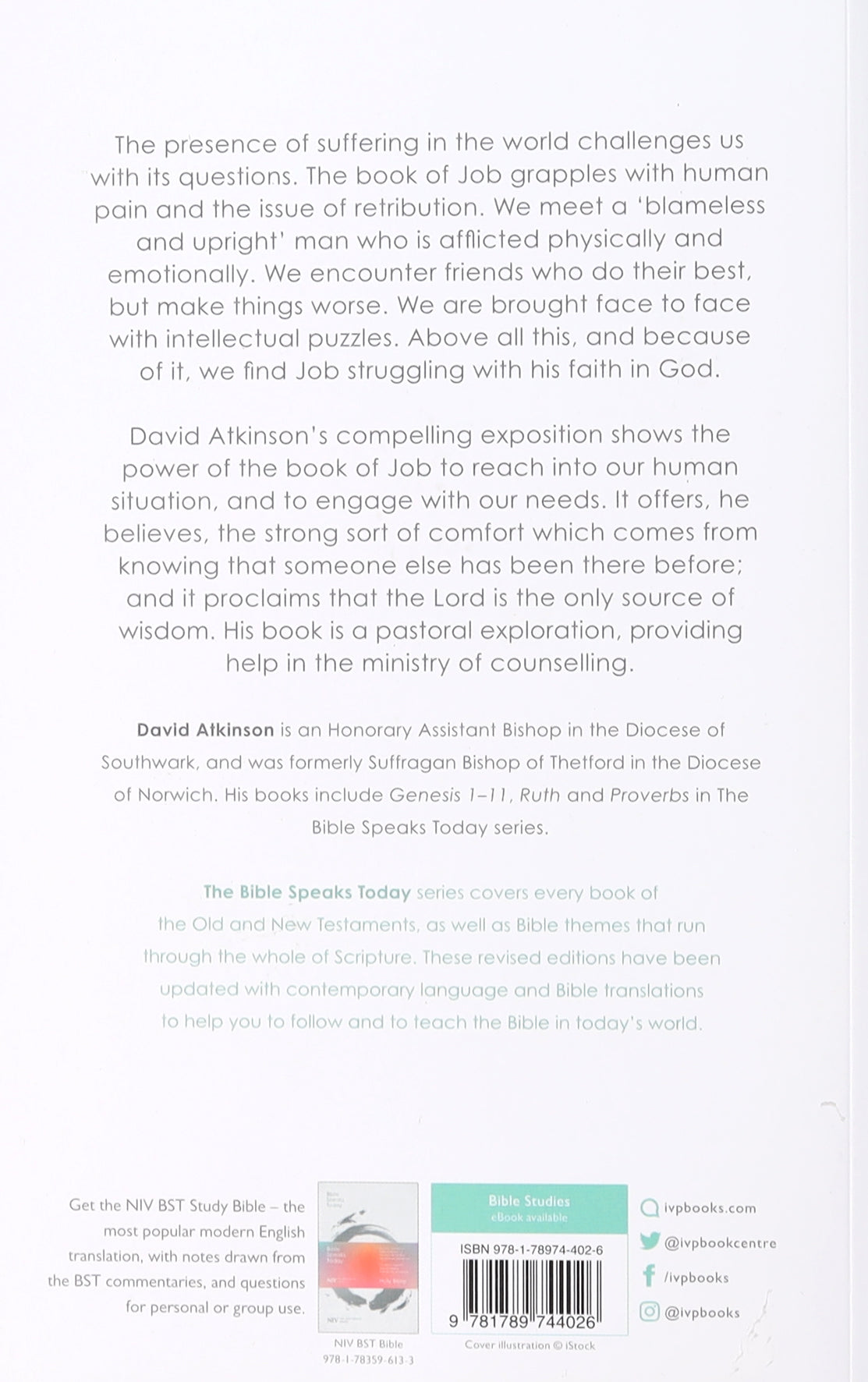 Message of Job, The: Suffering and Grace (Bible Speaks Today Series)