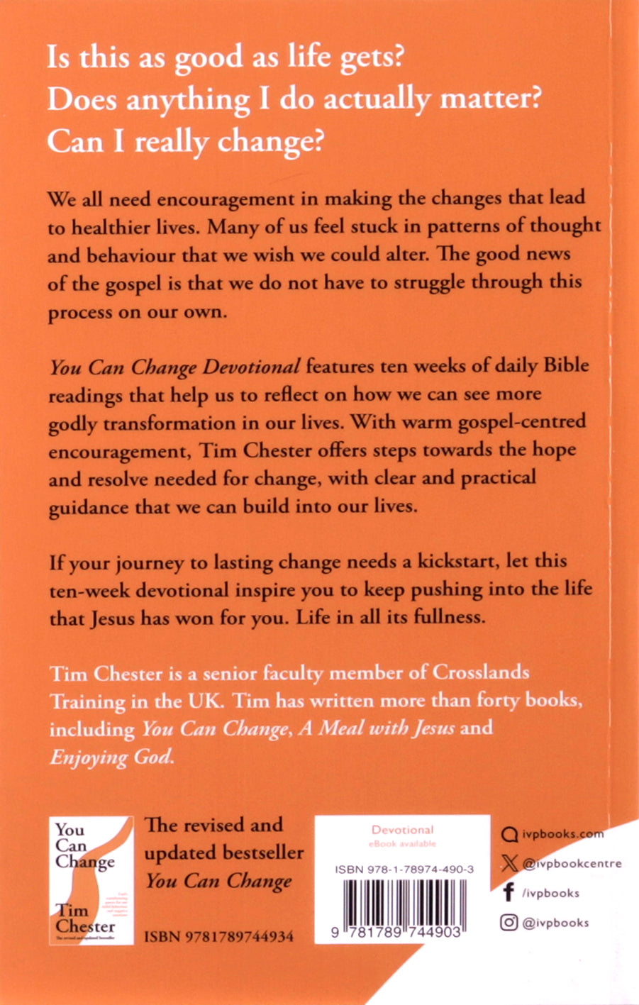 You Can Change Devotional: 10 Weeks of God's Transforming Power