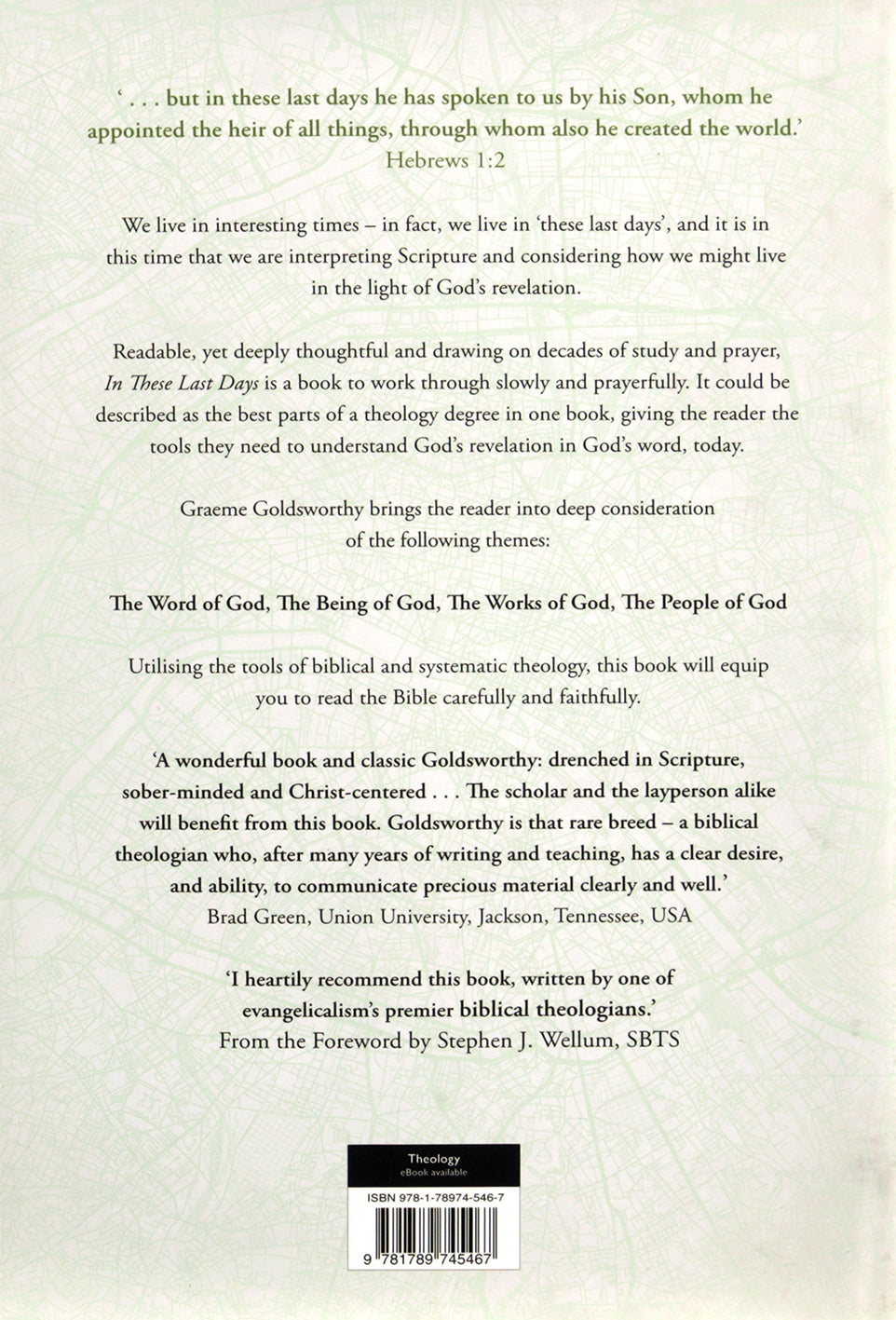 In These Last Days: The Dynamics of Biblical Revelation: Biblical and Systematic Theology in the service of understanding Scripture