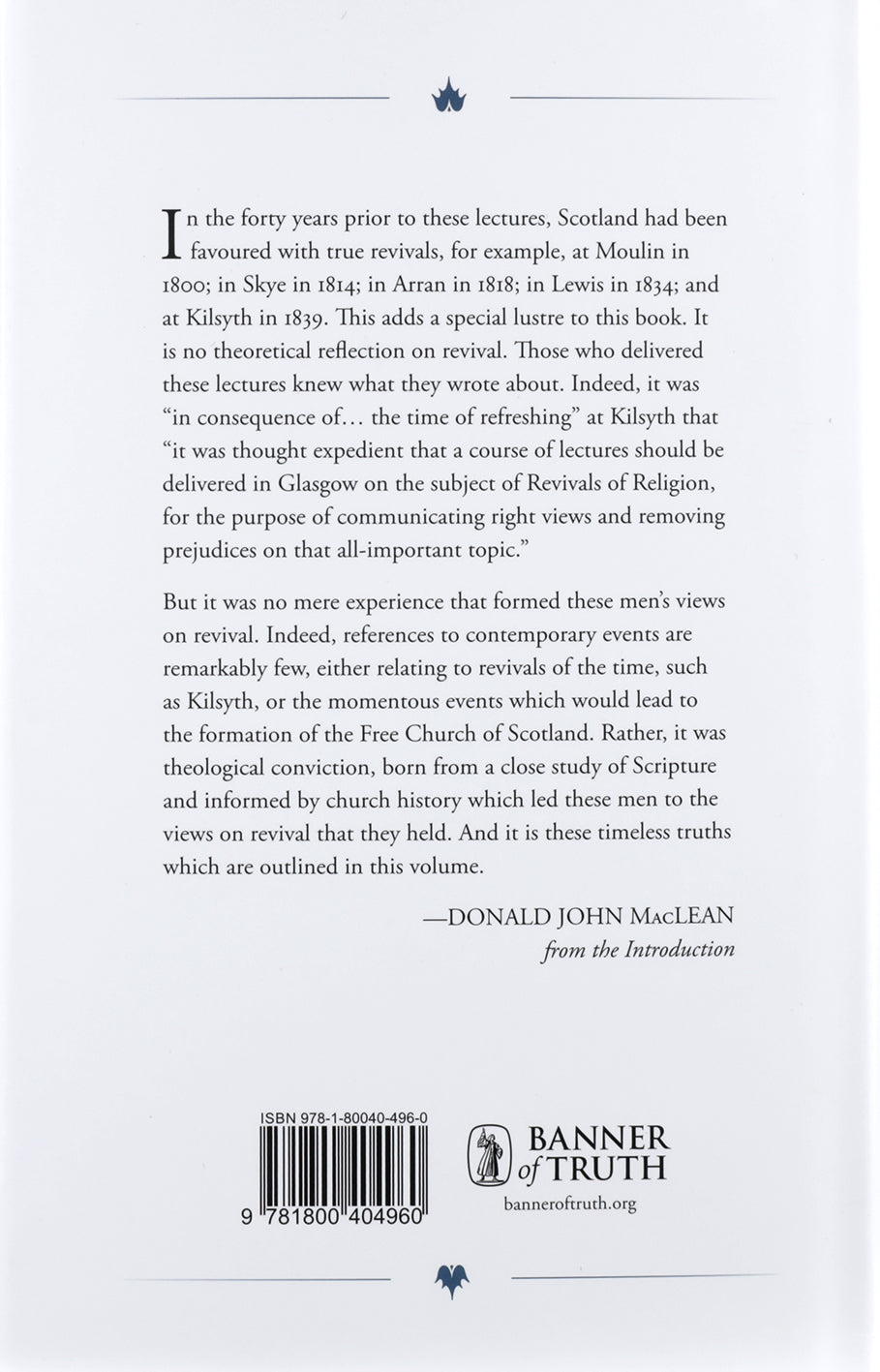The Revival of Religion: Addresses by Scottish Evangelical Leaders Delivered in Glasgow in 1840