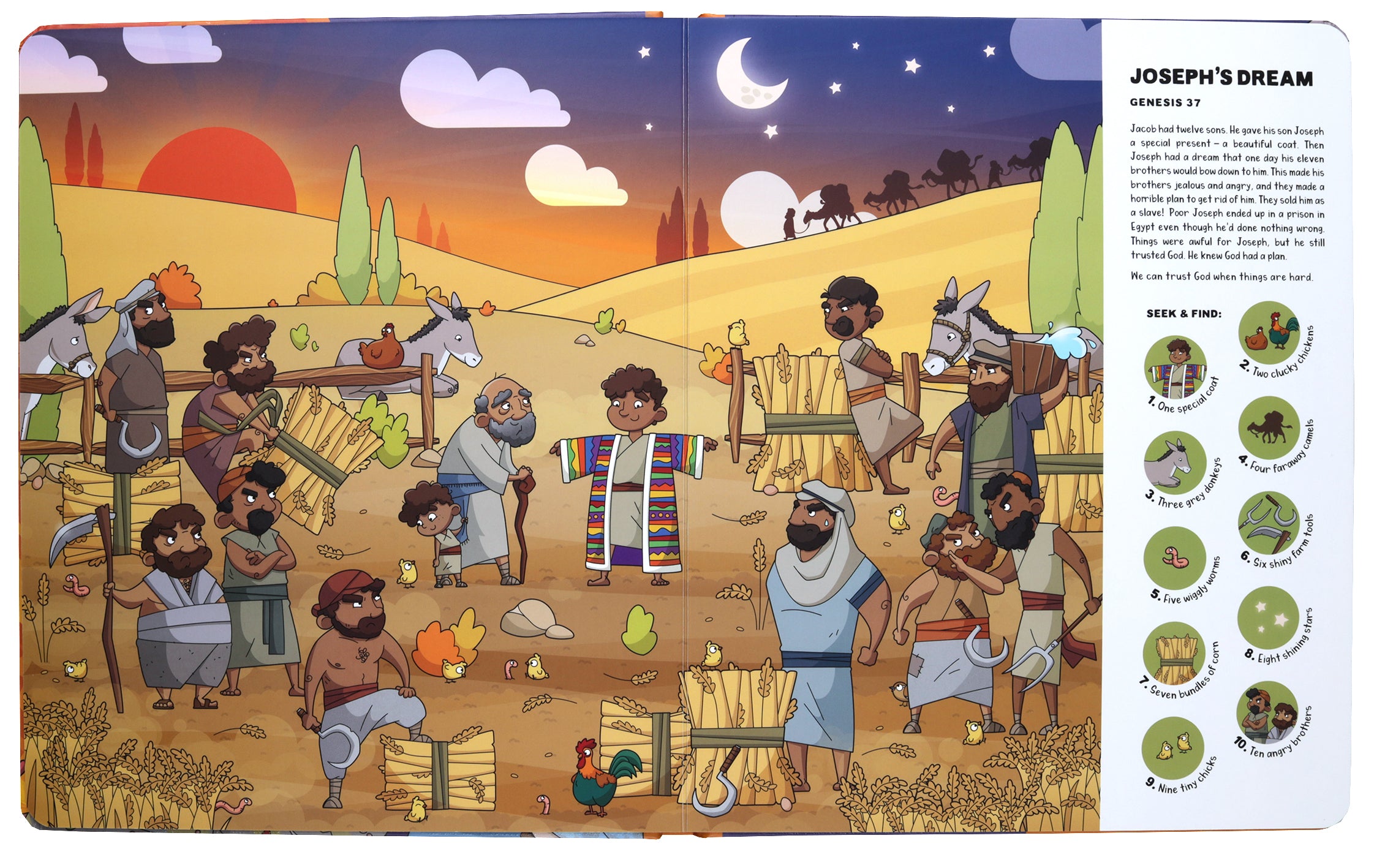 Seek and Find: More Old Testament Bible Stories: With Over 450 Things to Find and Count!