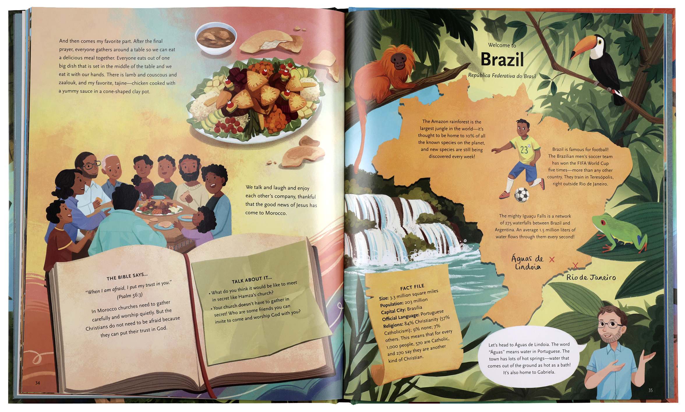 God's Great Big Global Church: Visit 10 Kids and their Churches All Around the World